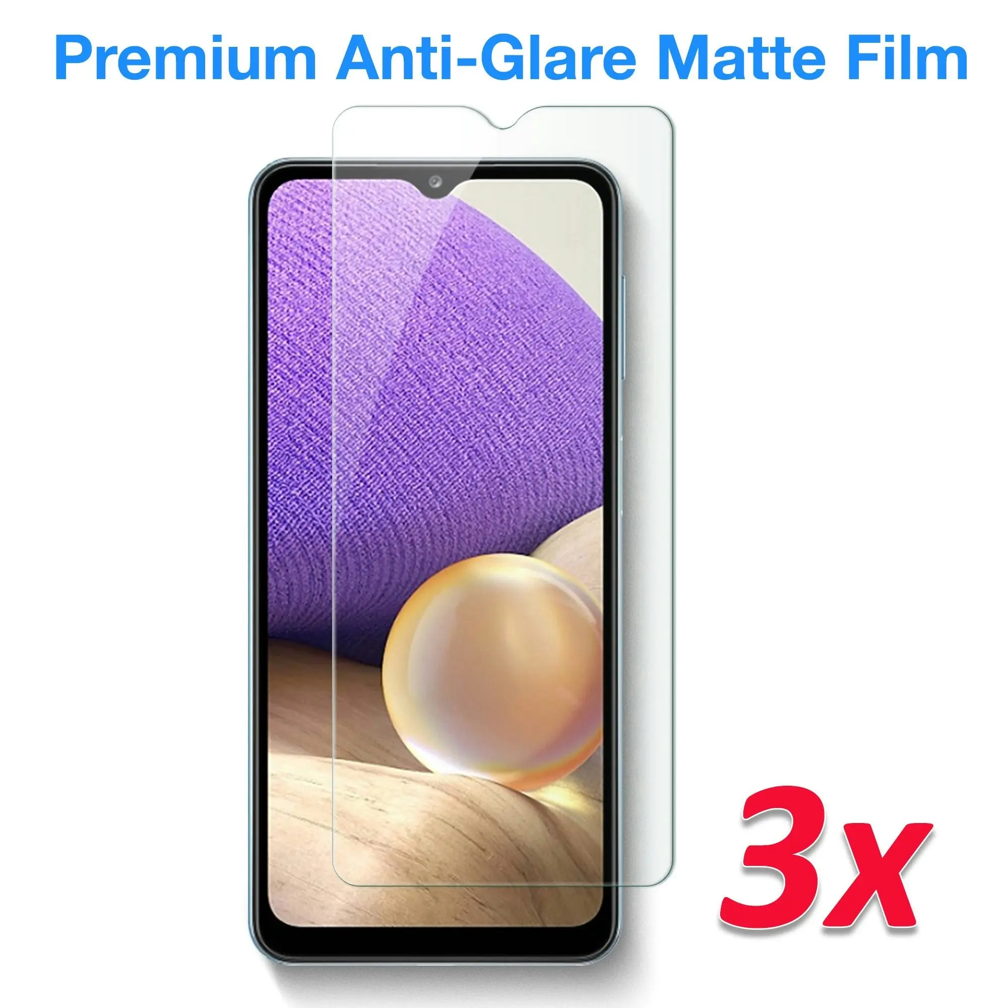 [3 Pack] MEZON Samsung Galaxy A22 5G (6.6") Anti-Glare Matte Screen Protector Case Friendly Film (A22 5G, Matte)