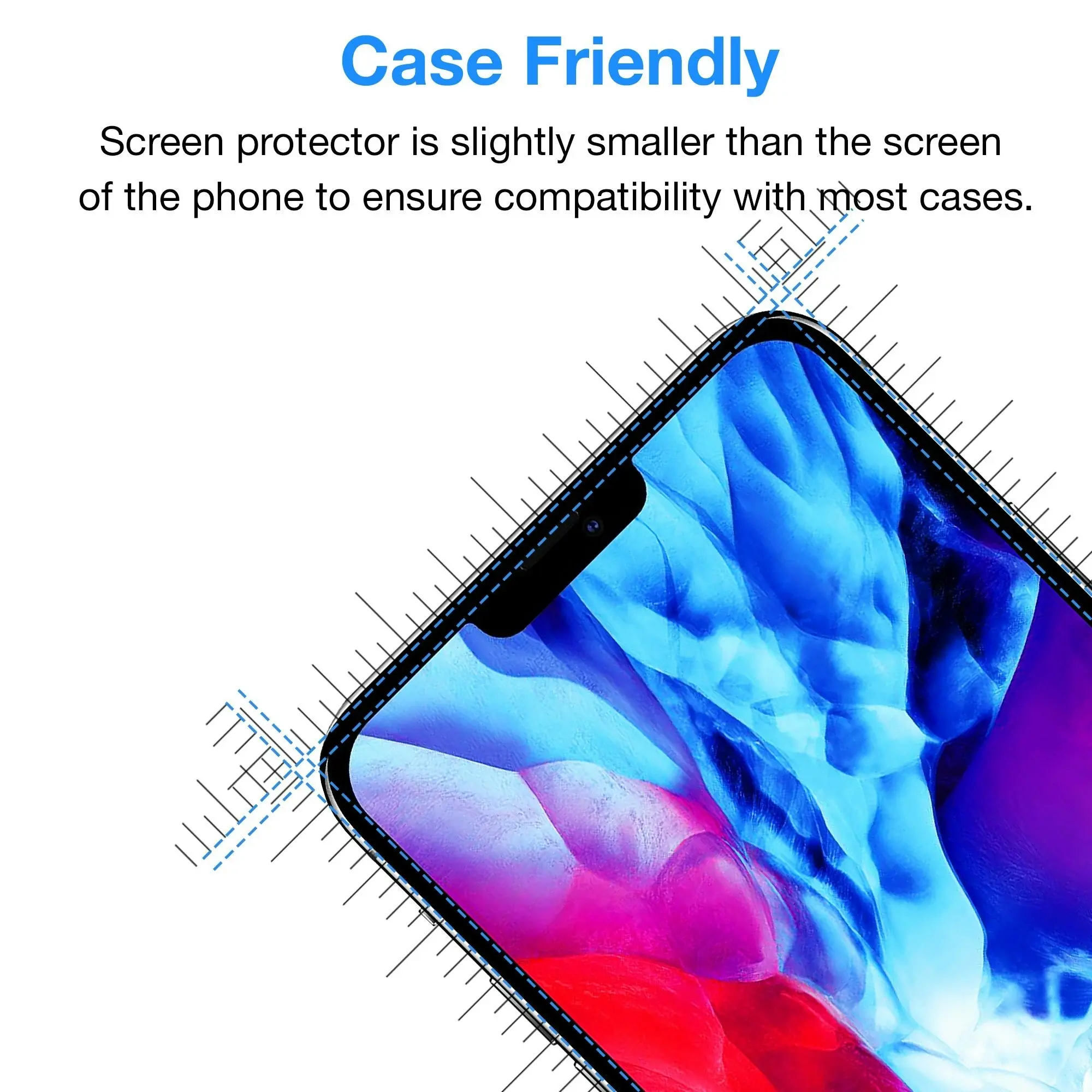 [3 Pack] MEZON Anti-Glare Matte Film for iPhone 13 Pro Max (6.7") Premium Case Friendly Screen Protector