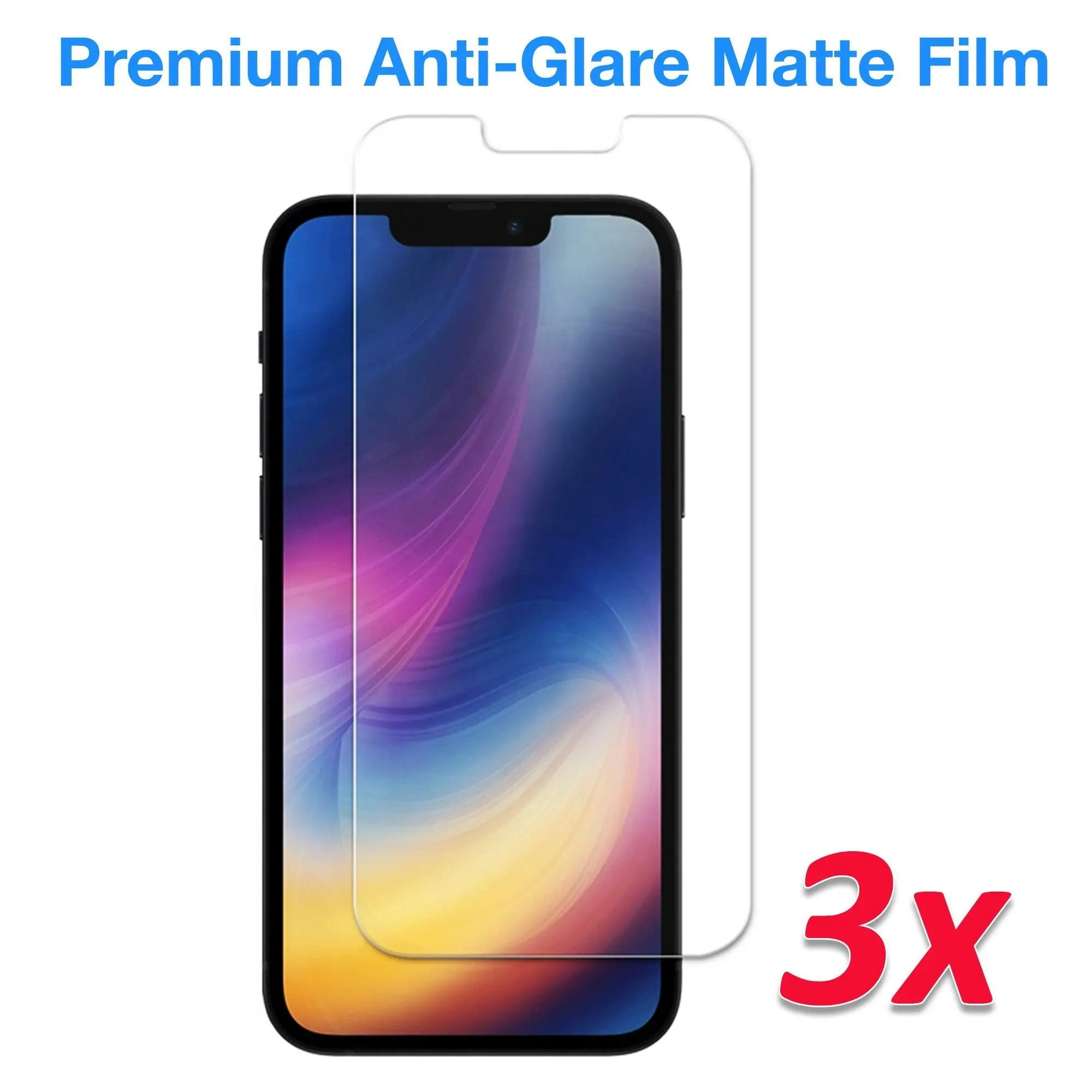 [3 Pack] MEZON Anti-Glare Matte Film for iPhone 13 Pro Max (6.7") Premium Case Friendly Screen Protector