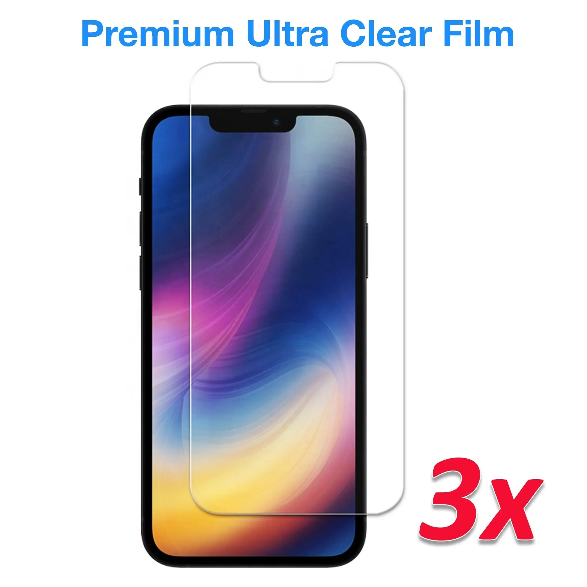 [3 Pack] MEZON Ultra Clear Film for iPhone 13 Pro Max (6.7") Premium Case Friendly Screen Protector