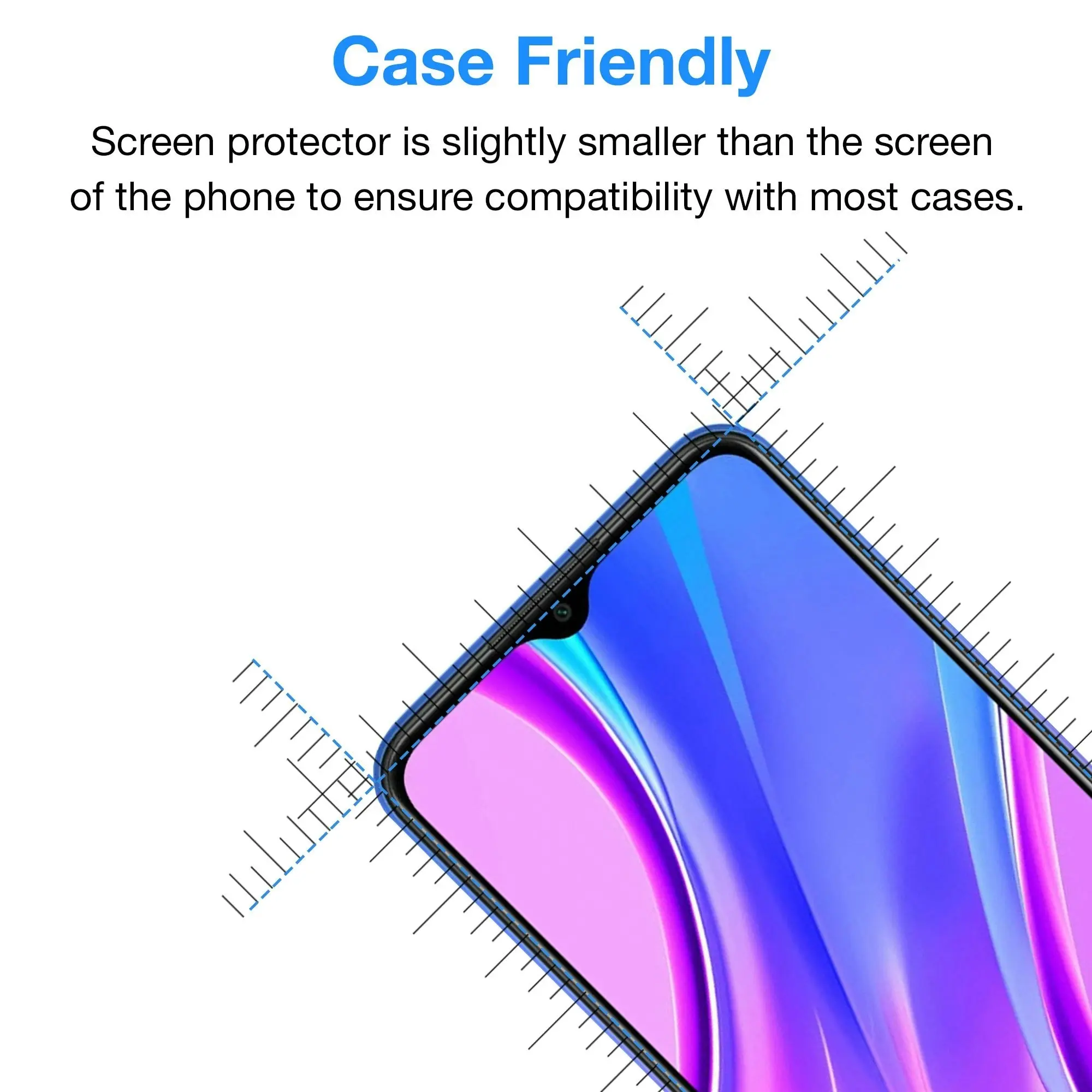 [3 Pack] MEZON Xiaomi Redmi 9T Anti-Glare Matte Screen Protector Case Friendly Film (Redmi 9T, Matte)