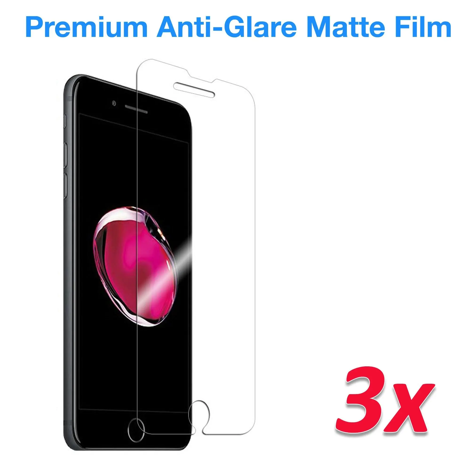 [3 Pack] MEZON Apple iPhone 6 (4.7") Anti-Glare Matte Screen Protector Case Friendly Film (iPhone 6, Matte)