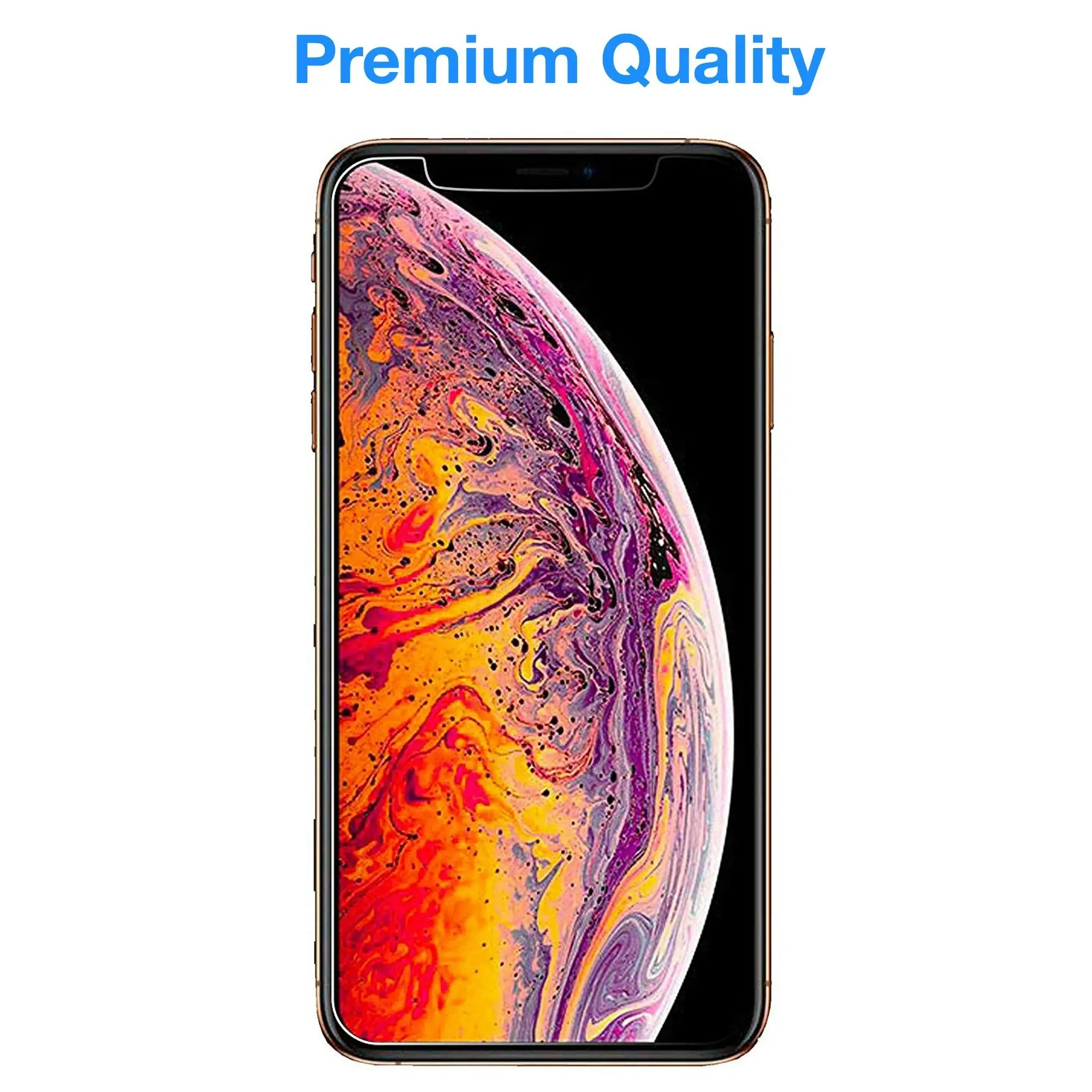 [3 Pack] MEZON Apple iPhone XS Max (6.5") Anti-Glare Matte Screen Protector Case Friendly Film (iPhone XS Max, Matte)