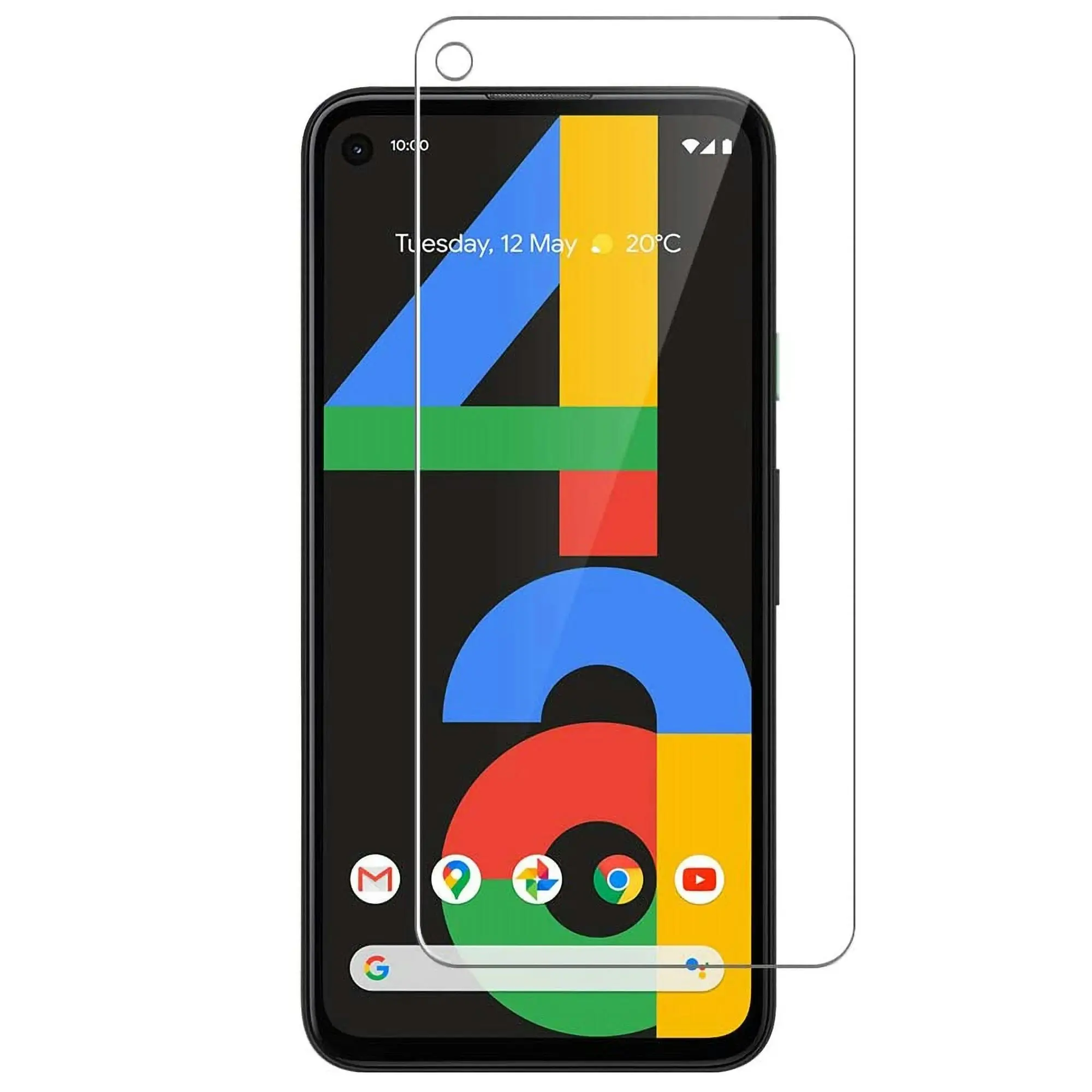 [3 Pack] MEZON Google Pixel 4a (5.8") Ultra Clear Screen Protector Case Friendly Film (Pixel 4a, Clear)