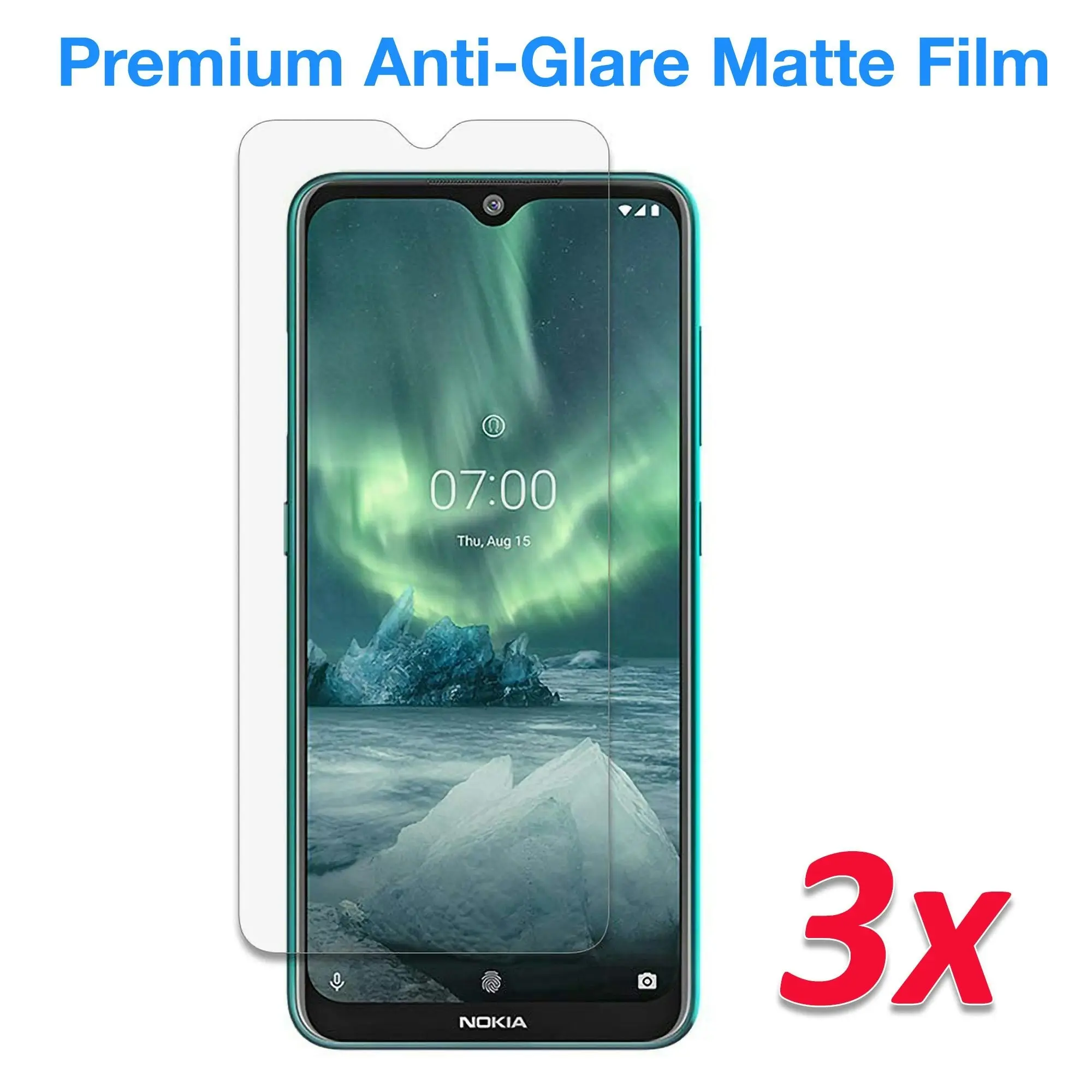 [3 Pack] MEZON Nokia 2.3 Anti-Glare Matte Screen Protector Case Friendly Film (Nokia 2.3, Matte)