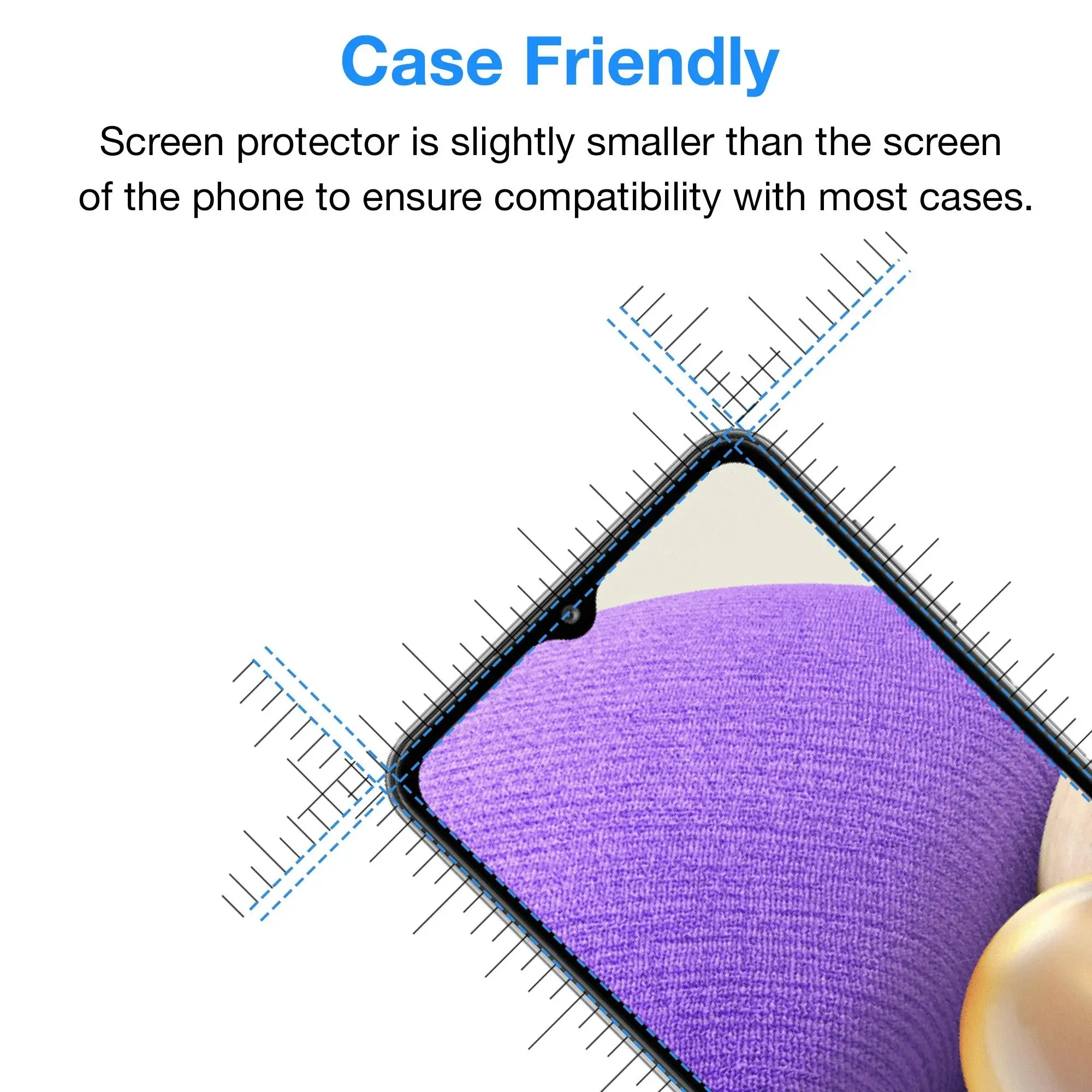 [3 Pack] MEZON Samsung Galaxy A32 5G Anti-Glare Matte Screen Protector Case Friendly Film (A32 5G, Matte)