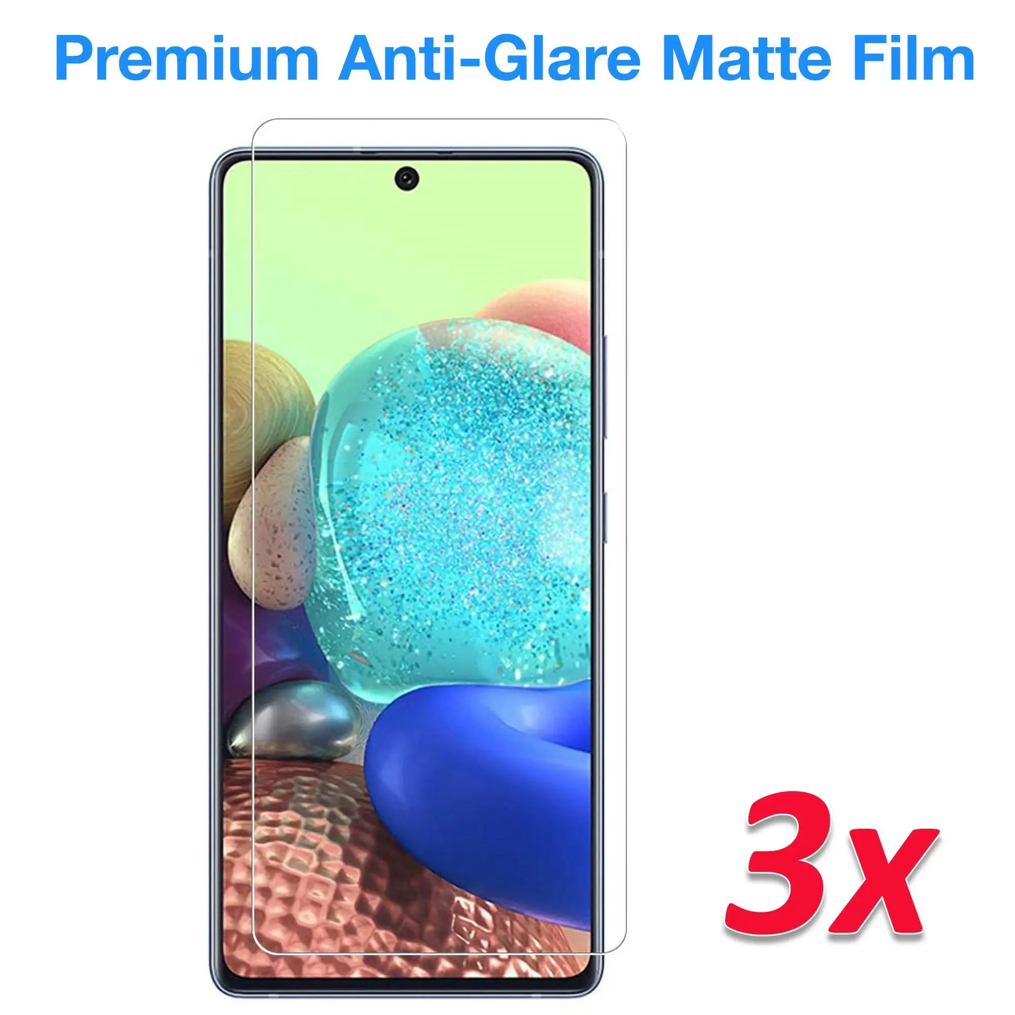 [3 Pack] MEZON Samsung Galaxy A71 5G Anti-Glare Matte Screen Protector Case Friendly Film (A71 5G, Matte)