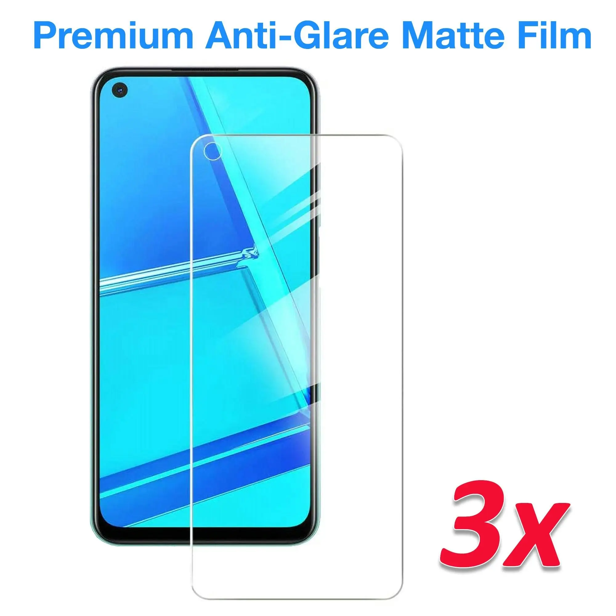 [3 Pack] MEZON Realme 6 Anti-Glare Matte Screen Protector Case Friendly Film (Realme 6, Matte)