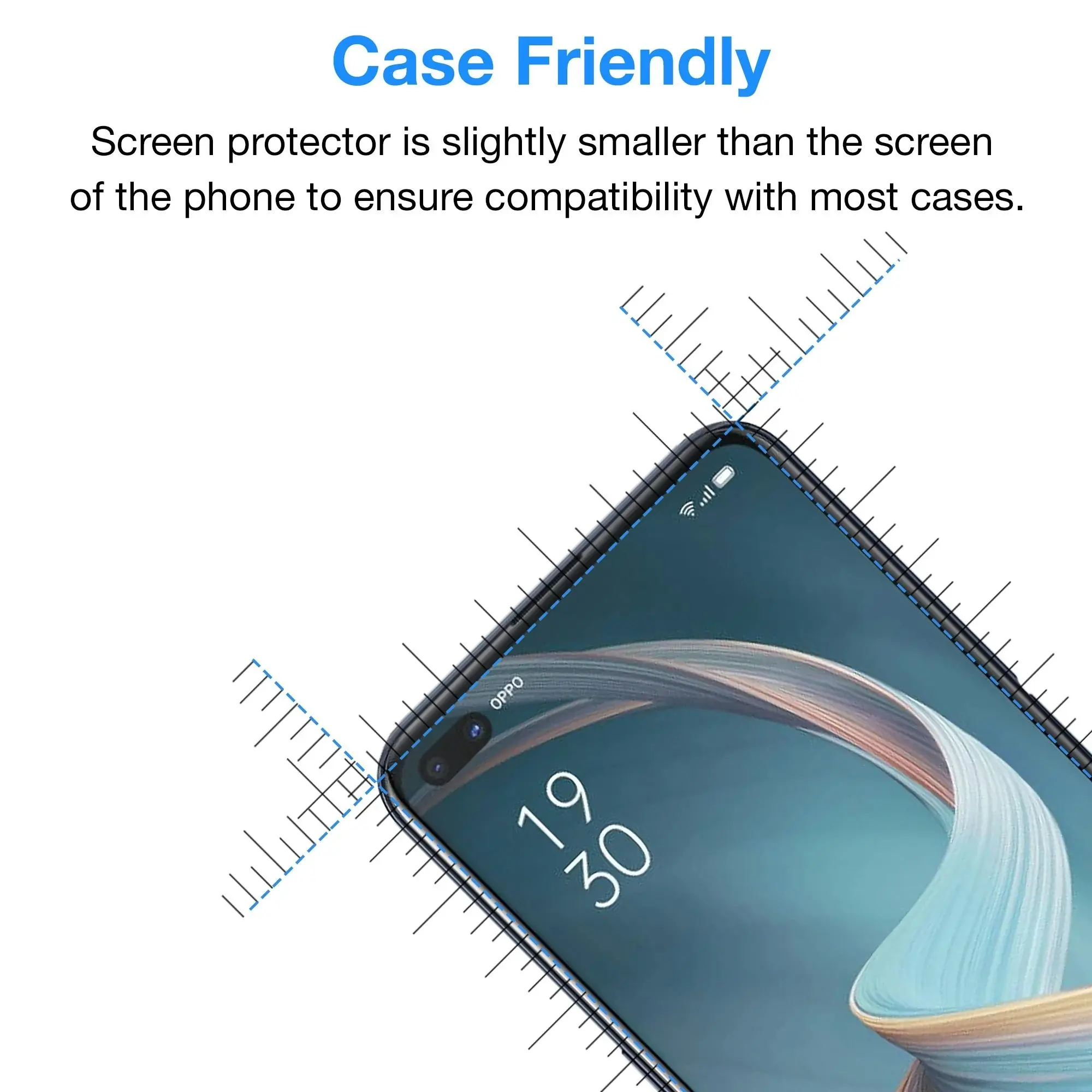 [3 Pack] MEZON OPPO Reno4 Z 5G Anti-Glare Matte Screen Protector Case Friendly Film (Reno4 Z 5G, Matte)