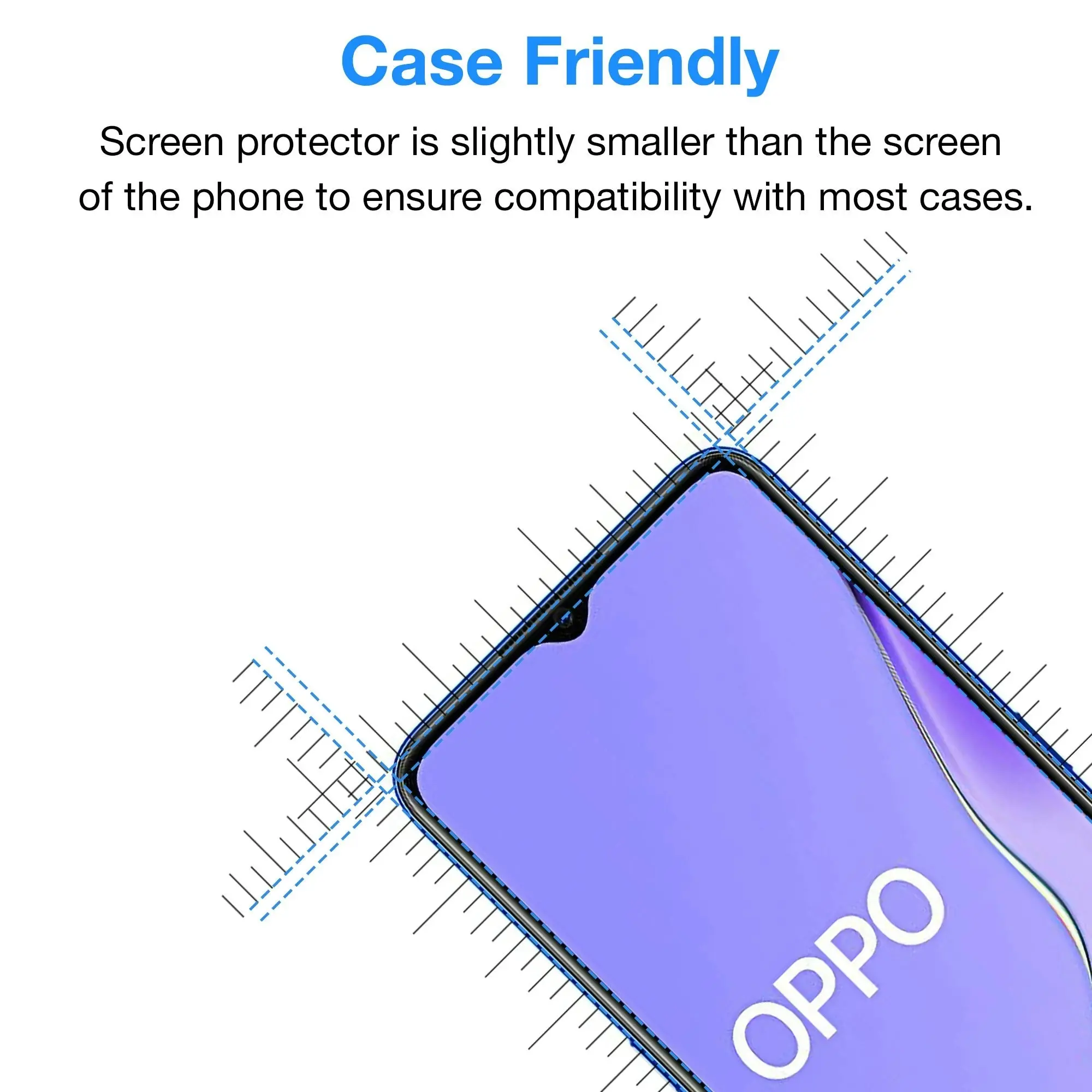 [3 Pack] MEZON OPPO A5 2020 Anti-Glare Matte Screen Protector Case Friendly Film (A5 2020, Matte)