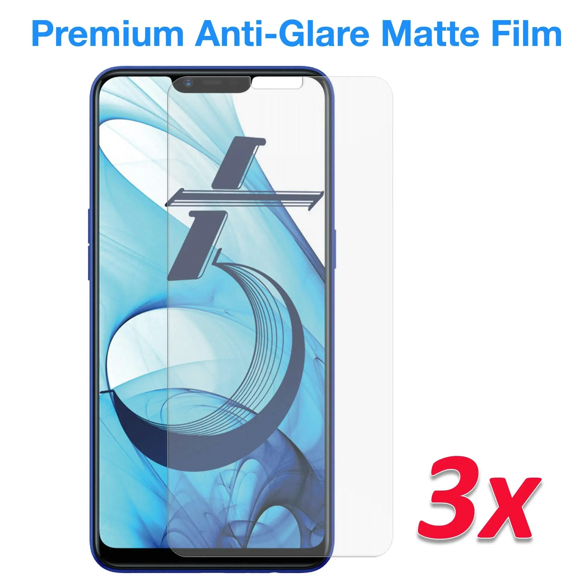 [3 Pack] MEZON OPPO AX5 Anti-Glare Matte Screen Protector Case Friendly Film (AX5, Matte)