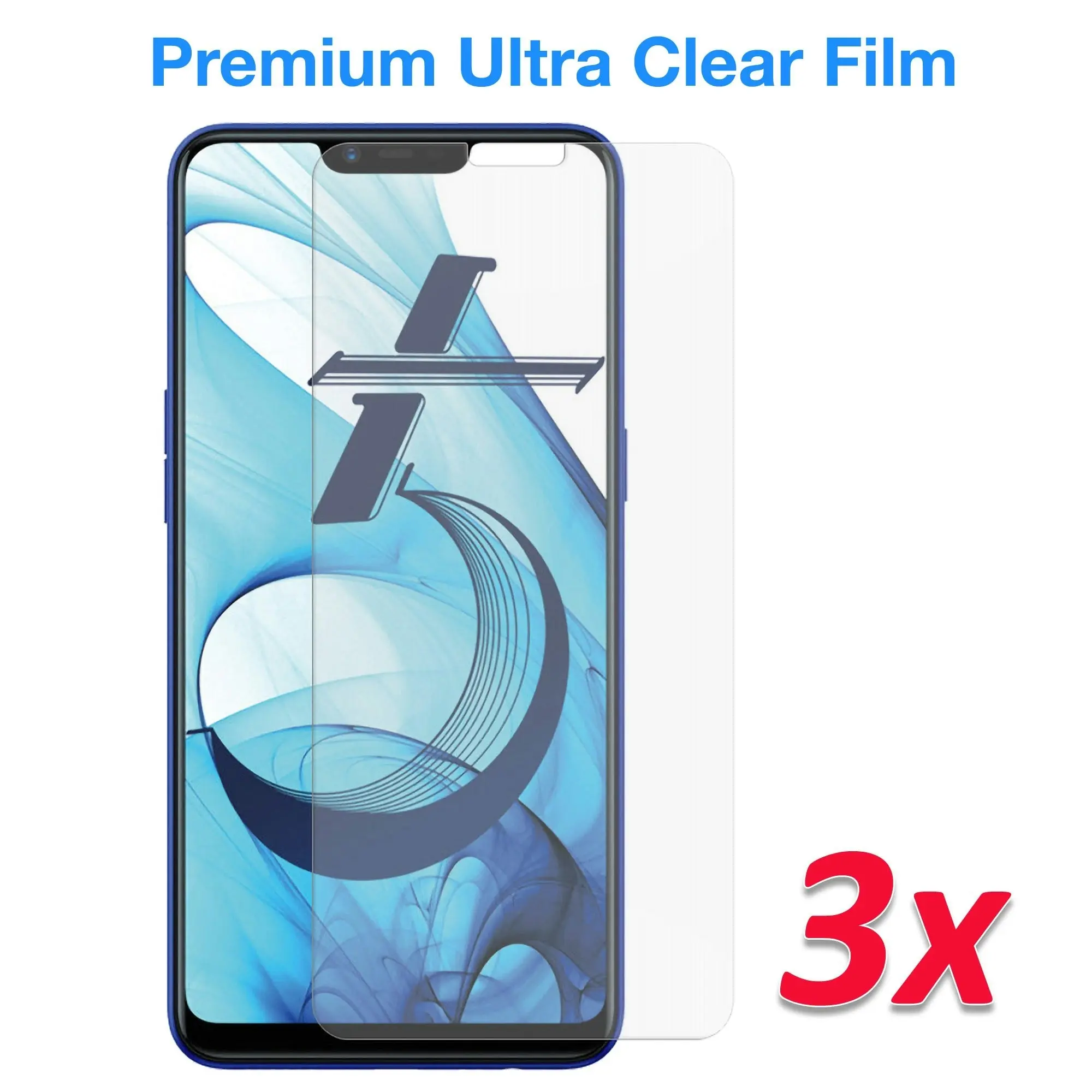 [3 Pack] MEZON OPPO AX5 Ultra Clear Screen Protector Case Friendly Film (AX5, Clear)