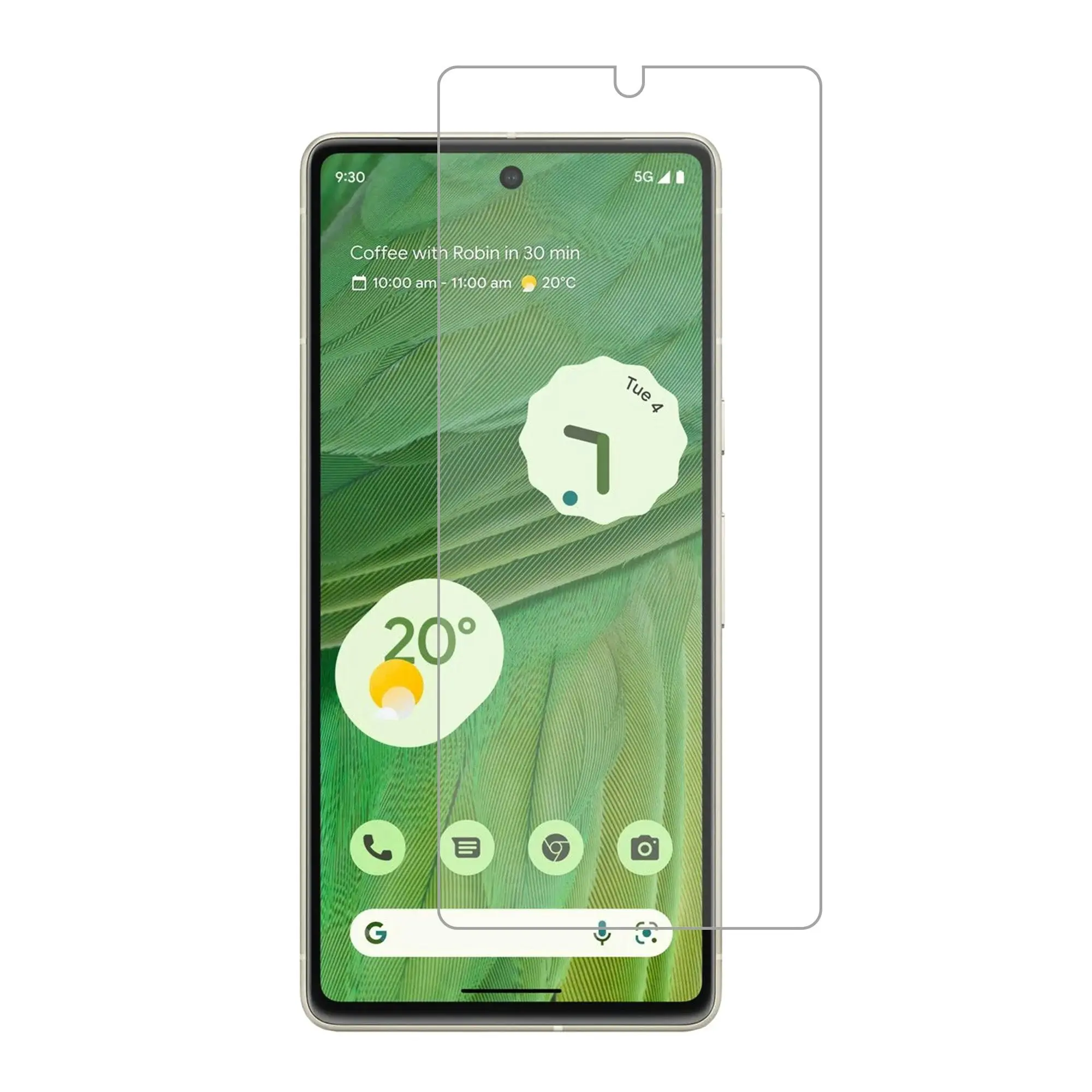 [3 Pack] MEZON Google Pixel 7 (6.3") Ultra Clear Screen Protector Case Friendly Film (Pixel 7, Clear)