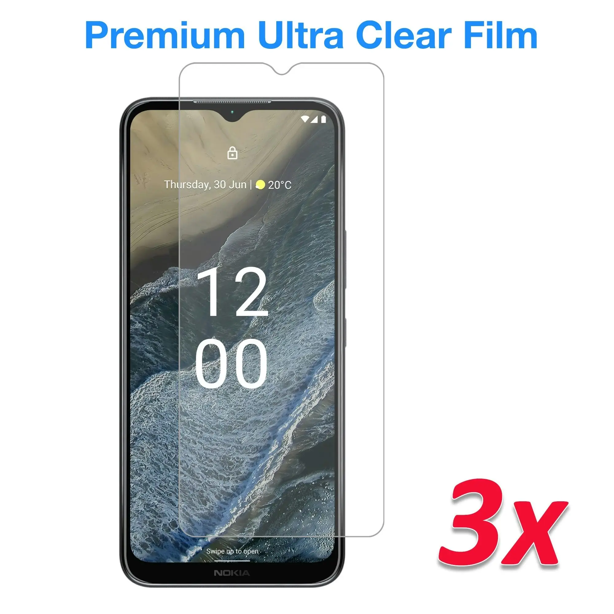 [3 Pack] MEZON Nokia G11 Plus Ultra Clear Screen Protector Case Friendly Film (Nokia G11 Plus, Clear)