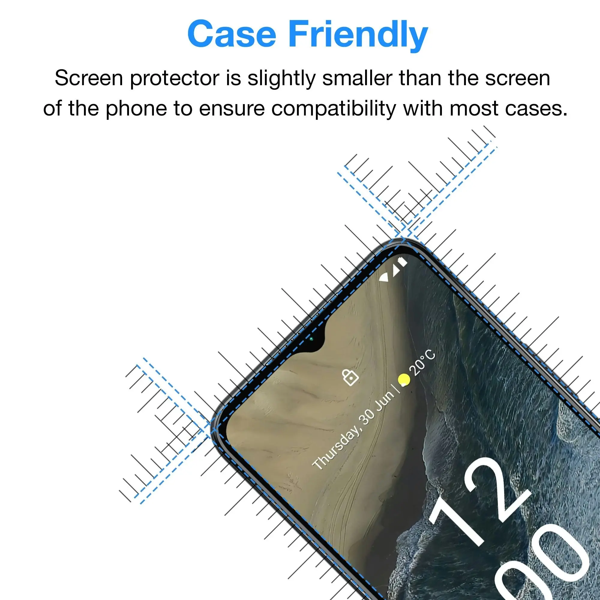 [3 Pack] MEZON Nokia G11 Plus Ultra Clear Screen Protector Case Friendly Film (Nokia G11 Plus, Clear)