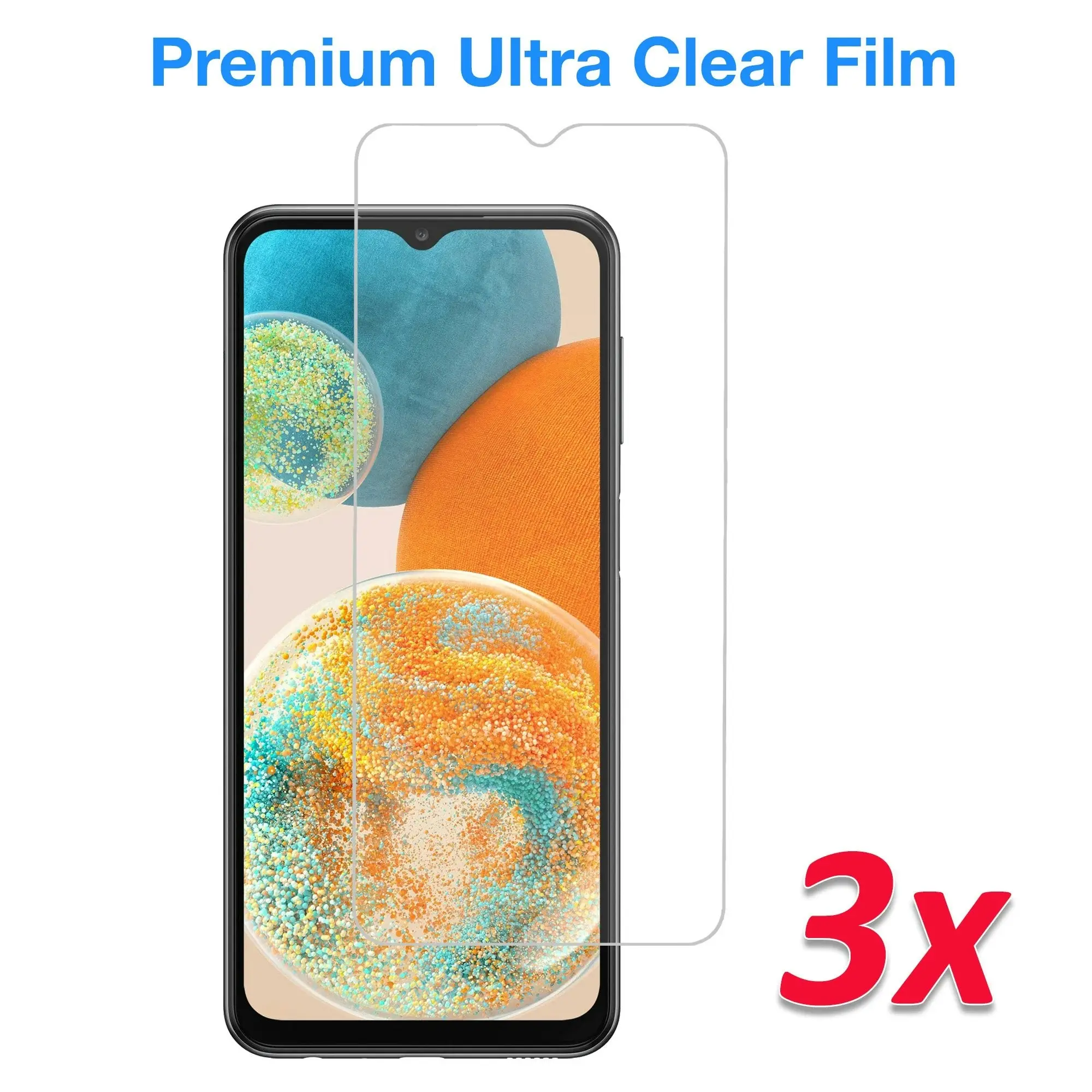 [3 Pack] MEZON Samsung Galaxy A23 5G Ultra Clear Screen Protector Case Friendly Film (Galaxy A23 5G, Clear)