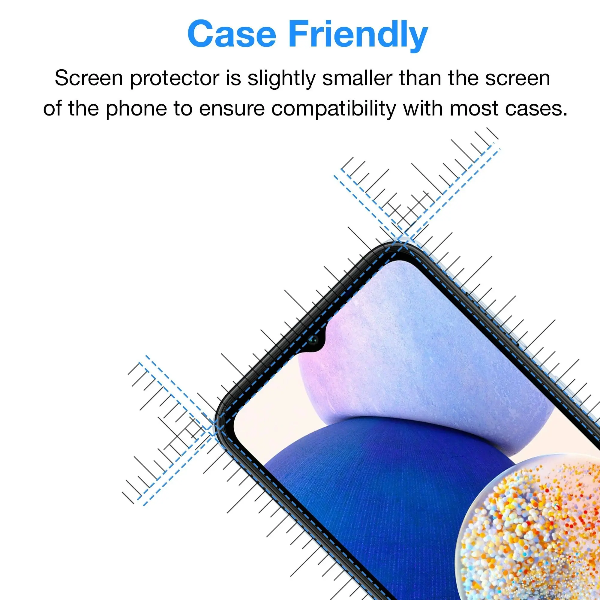 [3 Pack] MEZON Samsung Galaxy A14 5G Anti-Glare Matte Screen Protector Case Friendly Film (Galaxy A14 5G, Matte)