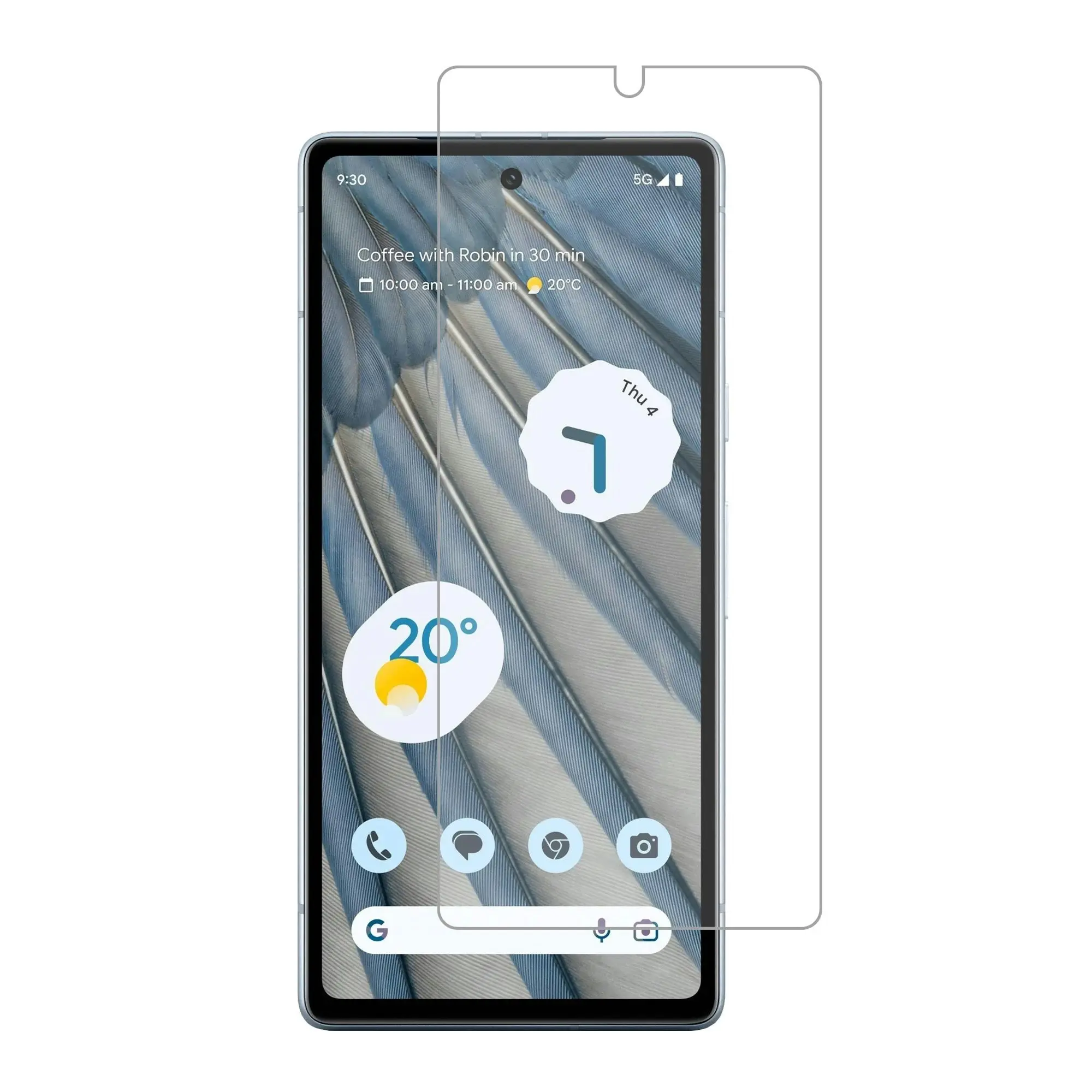 [3 Pack] MEZON Google Pixel 7a (6.1") Ultra Clear Screen Protector Case Friendly Film (Pixel 7a, Clear)