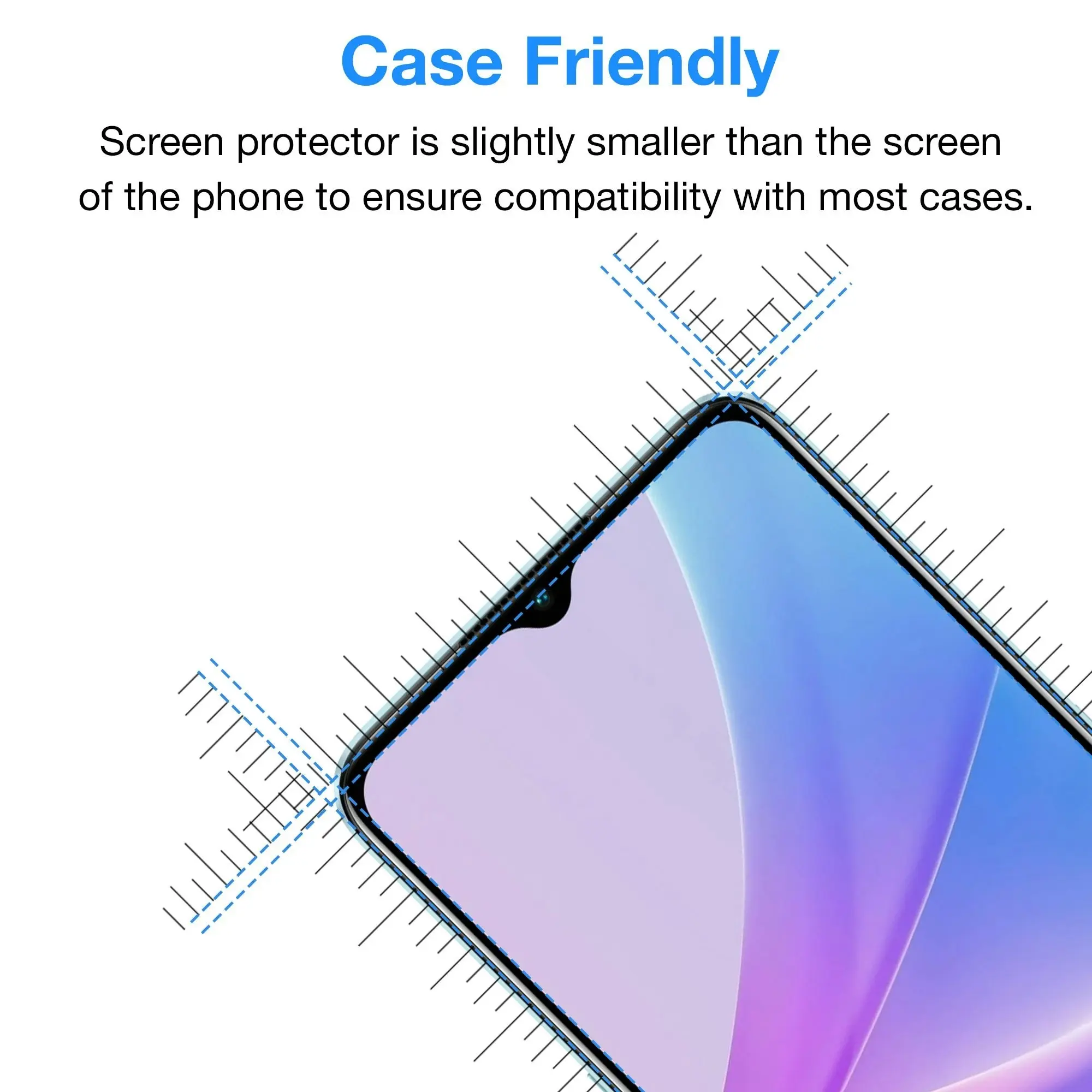 [3 Pack] MEZON OPPO A78 5G Anti-Glare Matte Screen Protector Case Friendly Film (OPPO A78 5G, Matte)