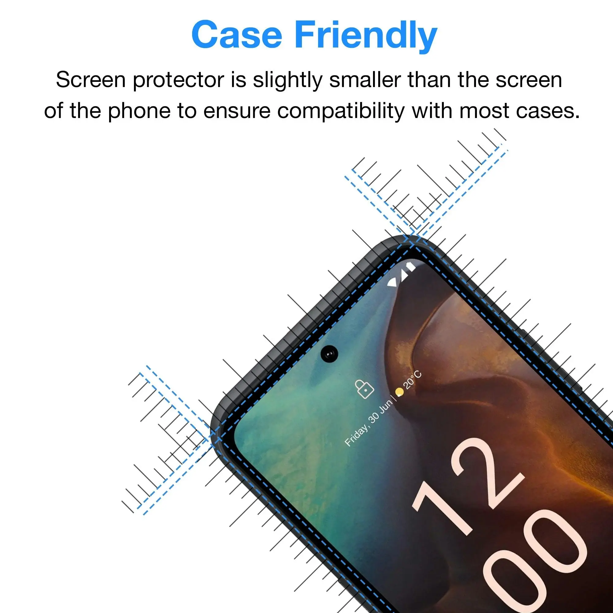 [3 Pack] MEZON Nokia XR21 Anti-Glare Matte Screen Protector Case Friendly Film (Nokia XR21, Matte)