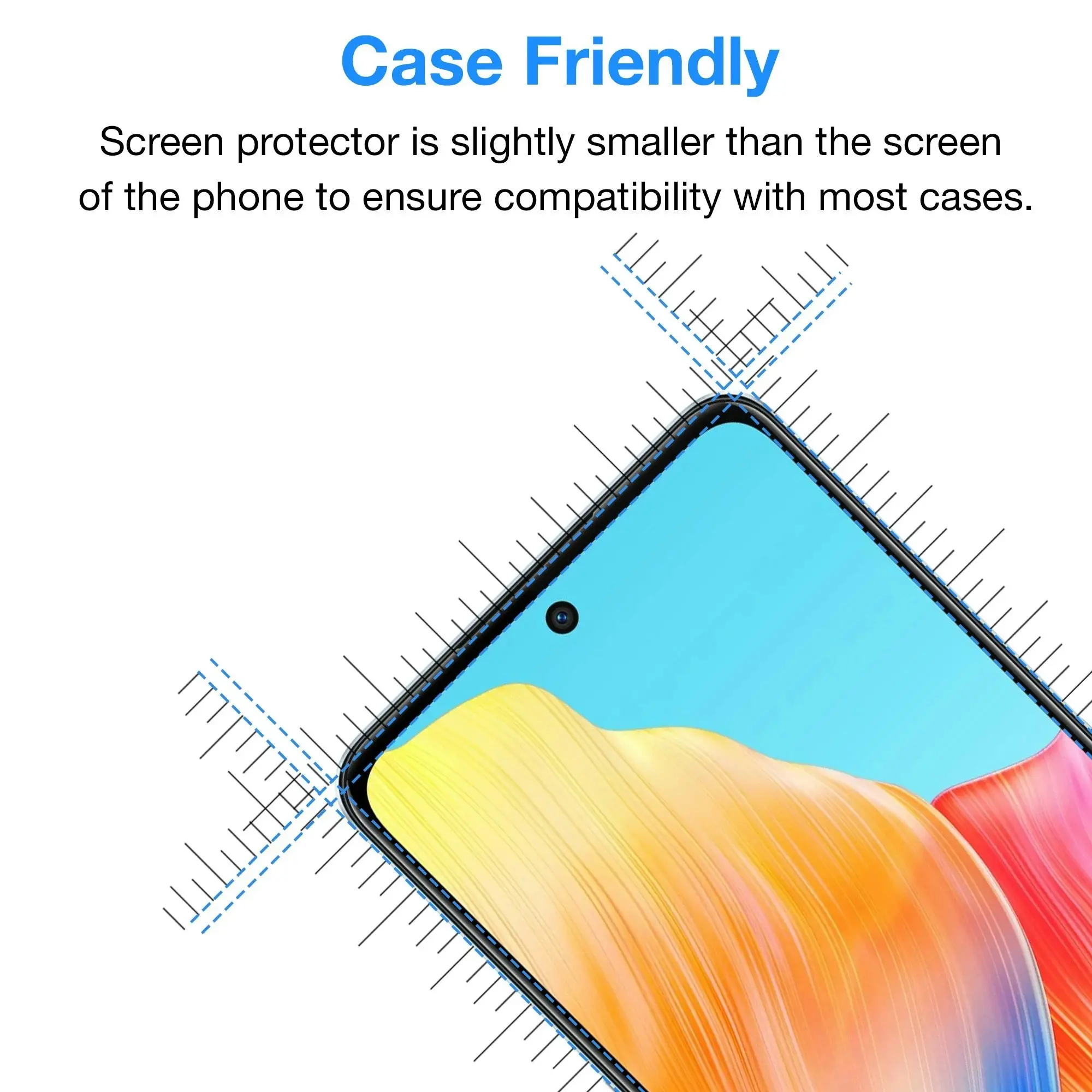 [3 Pack] MEZON OPPO A98 5G Anti-Glare Matte Screen Protector Case Friendly Film (OPPO A98 5G, Matte)