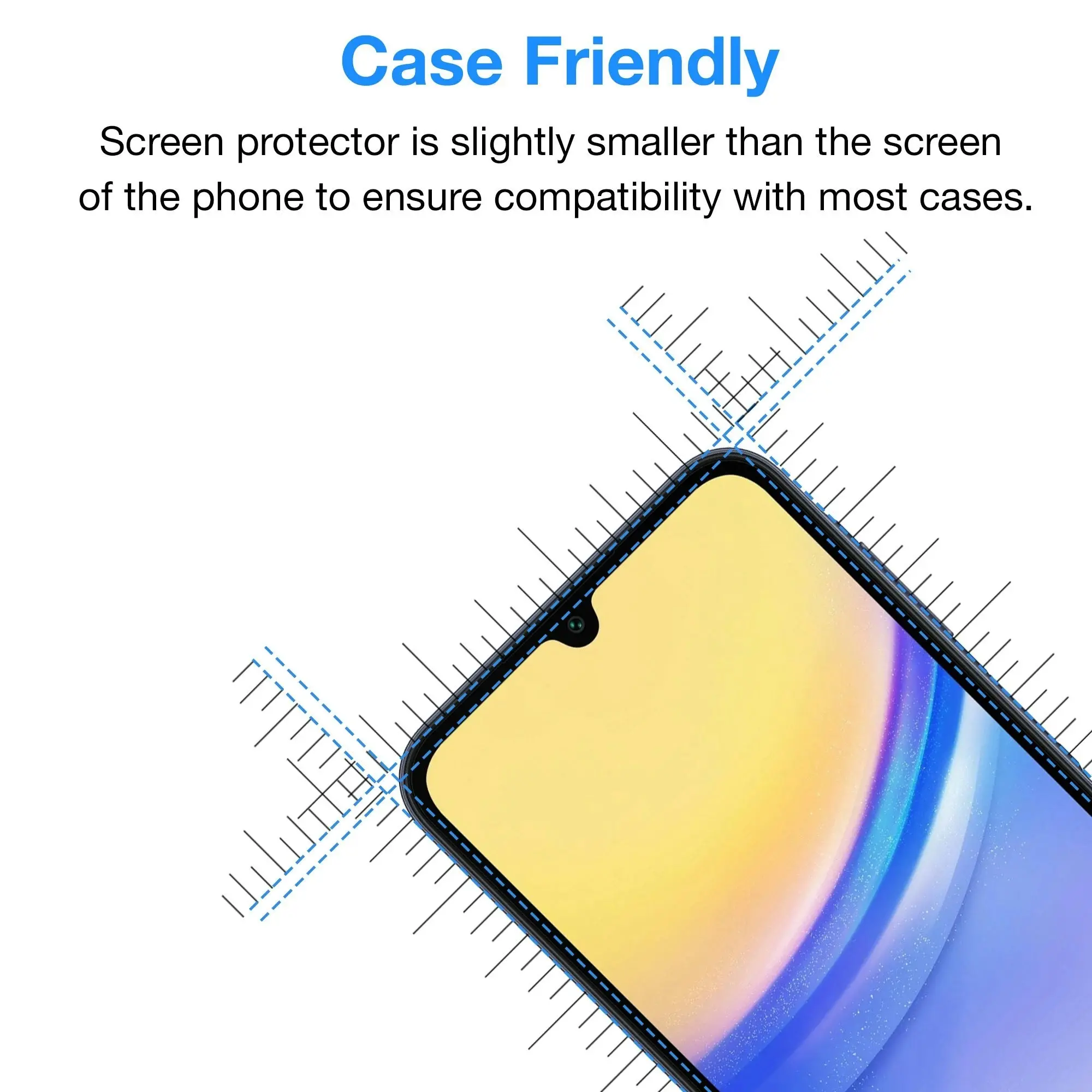 [3 Pack] MEZON Samsung Galaxy A15 5G Anti-Glare Matte Screen Protector Case Friendly Film (Galaxy A15 5G, Matte)