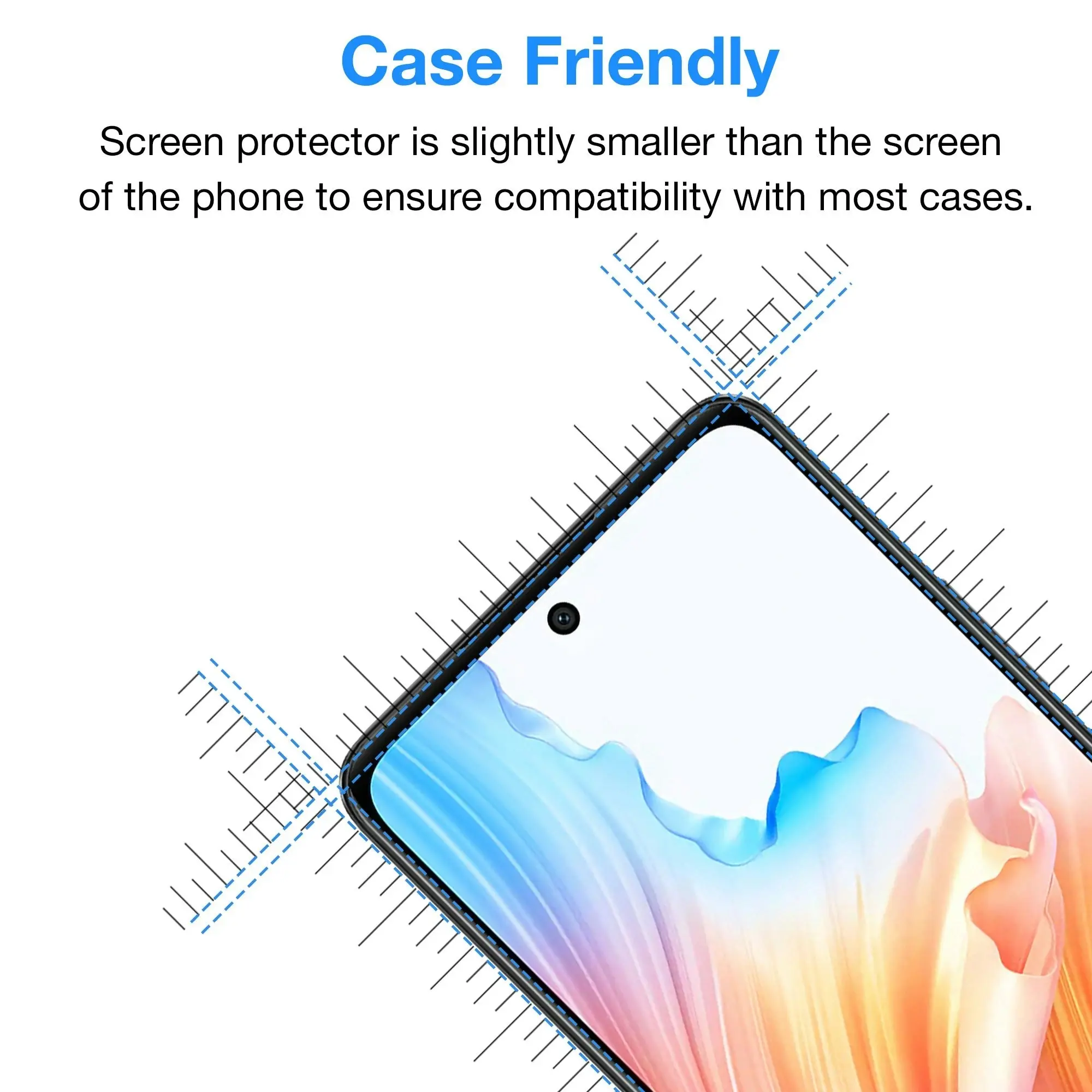 [3 Pack] MEZON OPPO A79 5G Anti-Glare Matte Screen Protector Case Friendly Film (OPPO A79 5G, Matte)