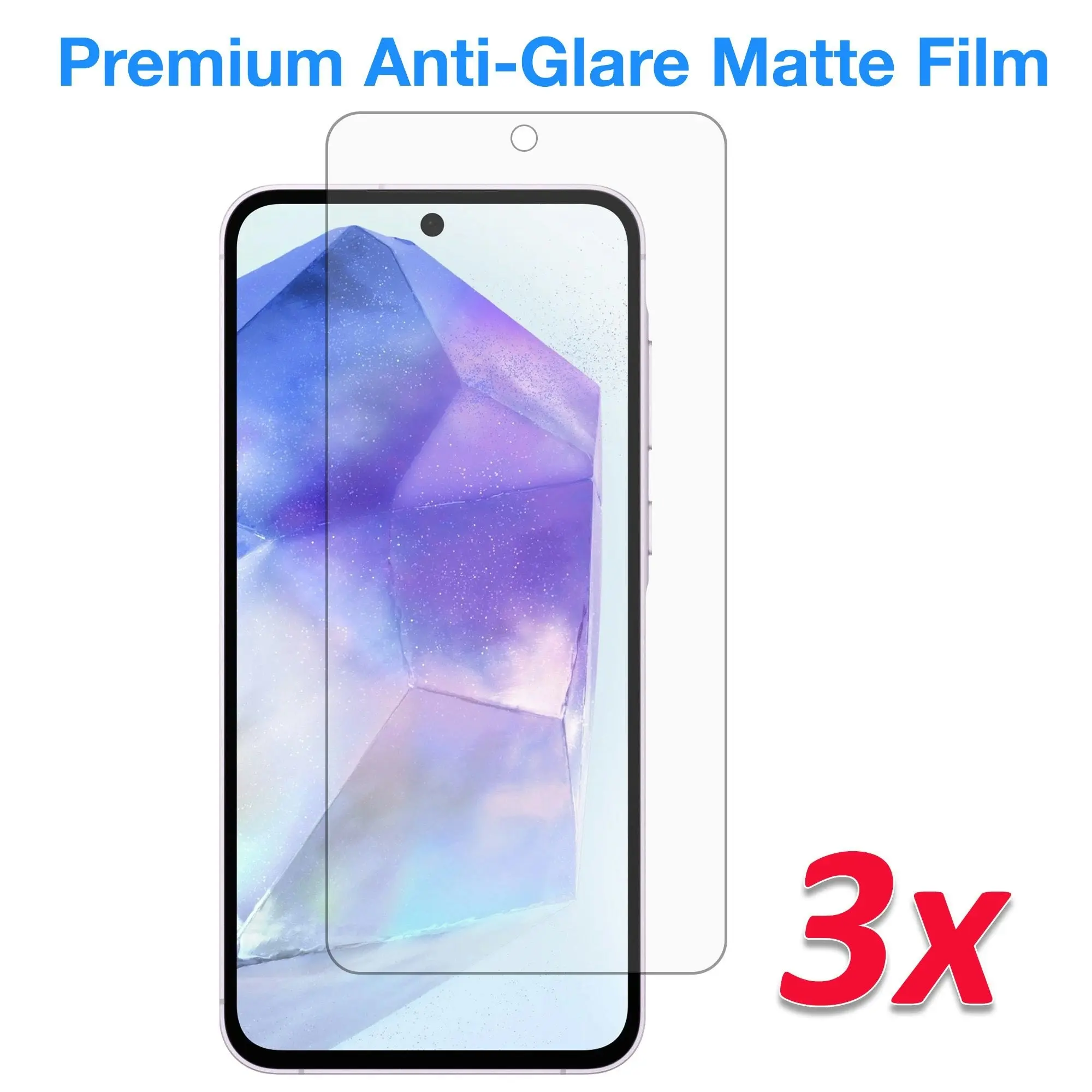 [3 Pack] MEZON Samsung Galaxy A35 5G Anti-Glare Matte Screen Protector Case Friendly Film (Galaxy A35 5G, Matte)