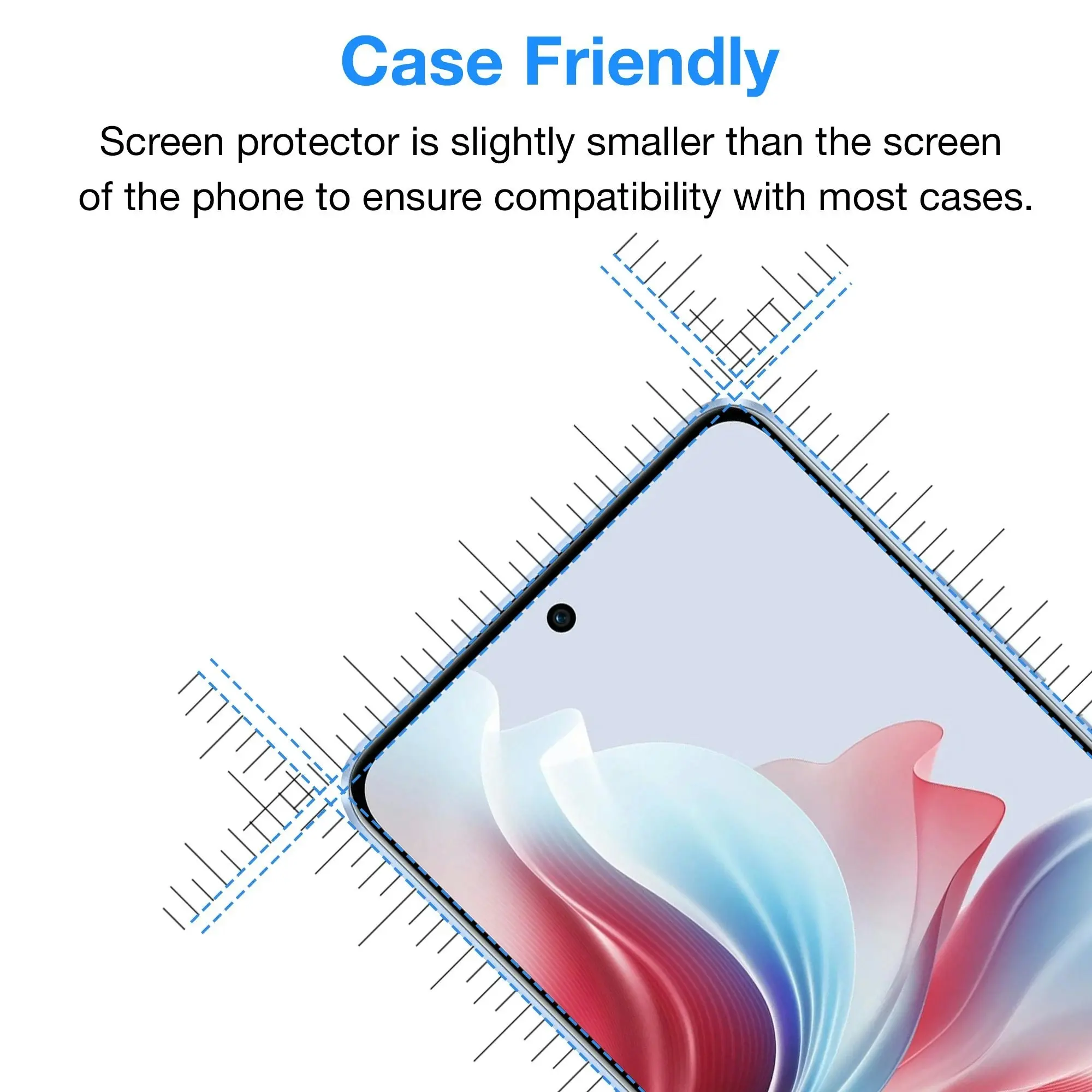 [3 Pack] MEZON OPPO Reno11 F 5G Ultra Clear Screen Protector Case Friendly Film (OPPO Reno11 F 5G, Clear)