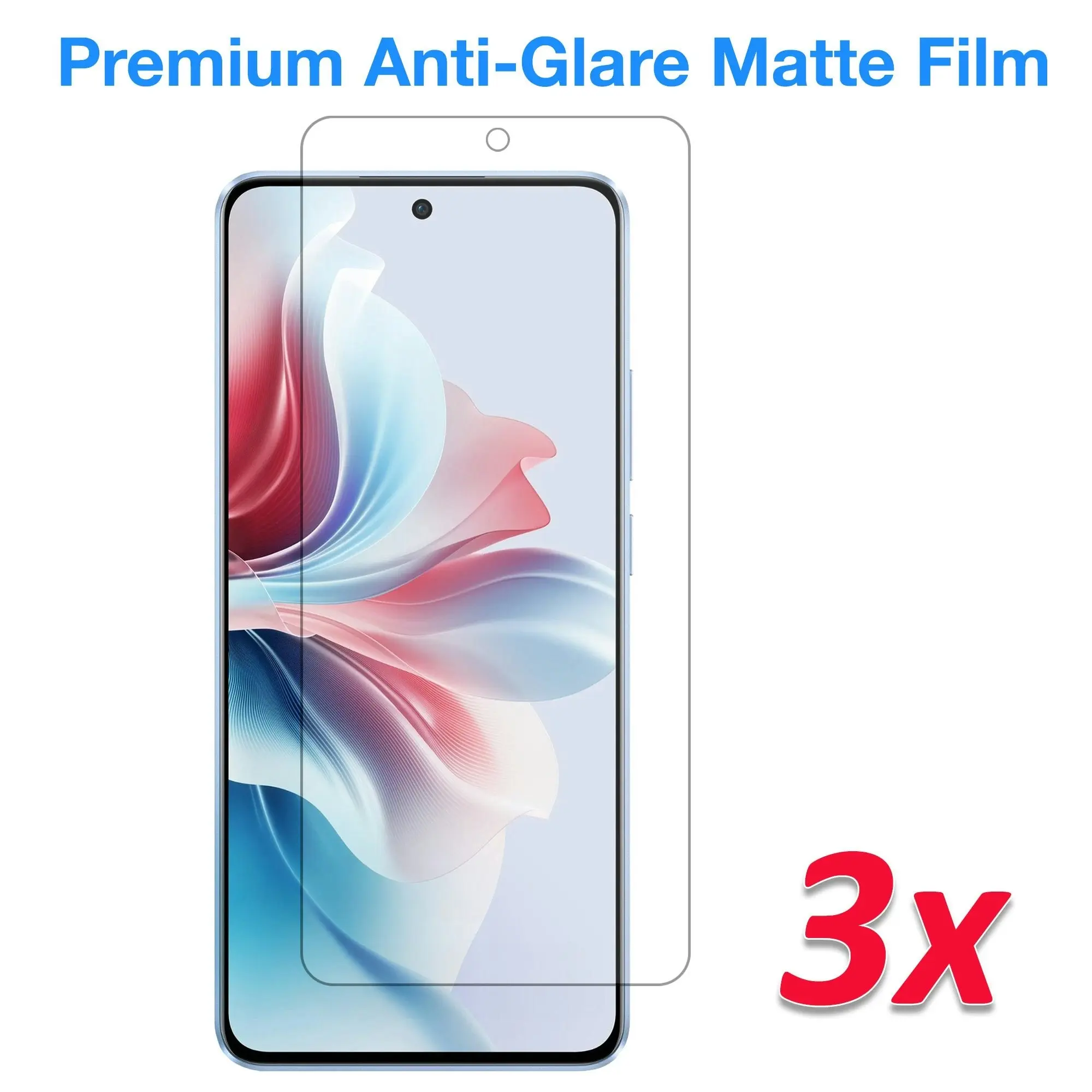 [3 Pack] MEZON OPPO Reno 11 F 5G Anti-Glare Matte Screen Protector Case Friendly Film (OPPO Reno11 F 5G, Matte)