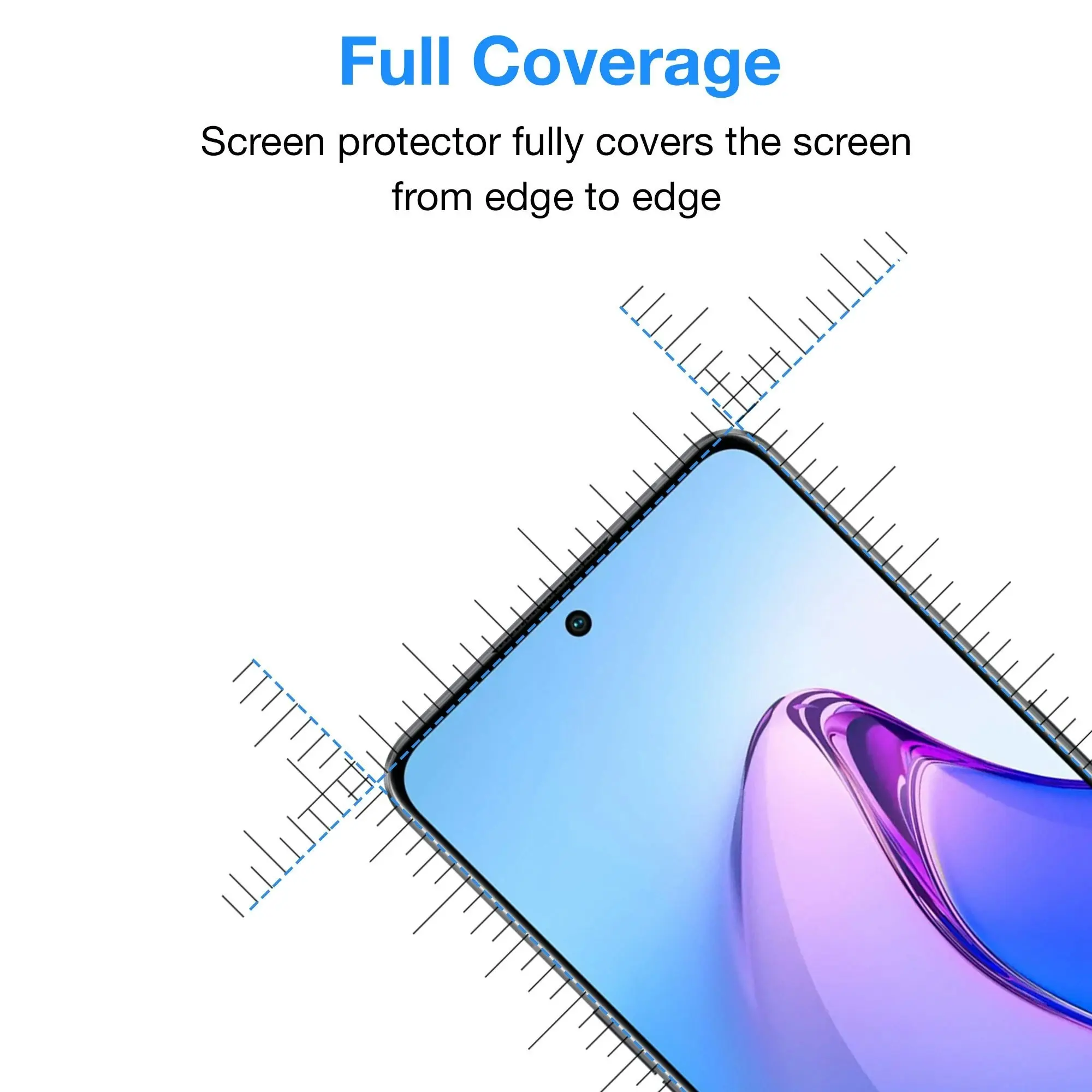 [3 Pack] MEZON OPPO Reno8 Pro 5G Premium Hydrogel Clear Edge-to-Edge Full Coverage Screen Protector Film