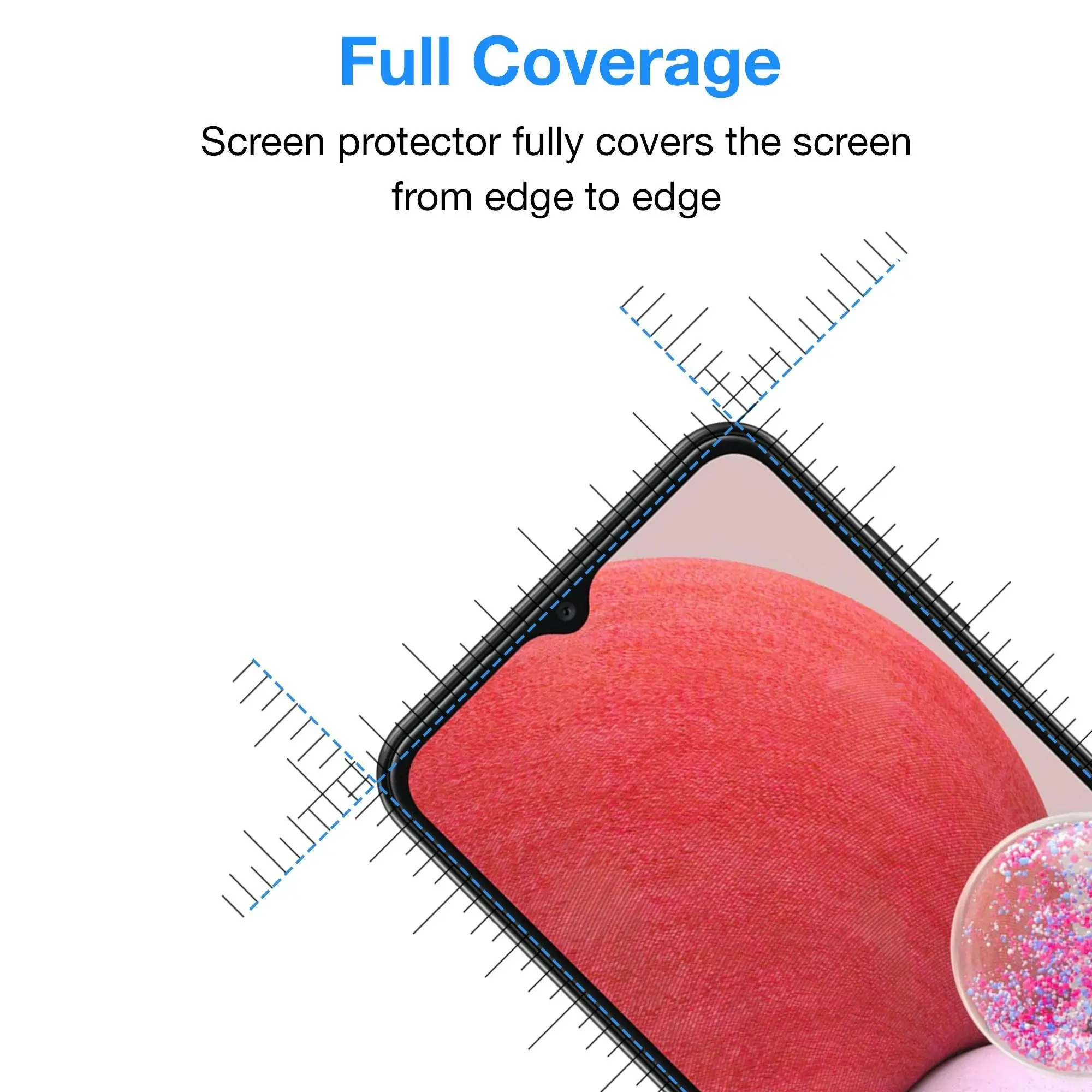 [3 Pack] MEZON Samsung Galaxy A13 Premium Hydrogel Clear Edge-to-Edge Full Coverage Screen Protector Fingerprint Sensor Film