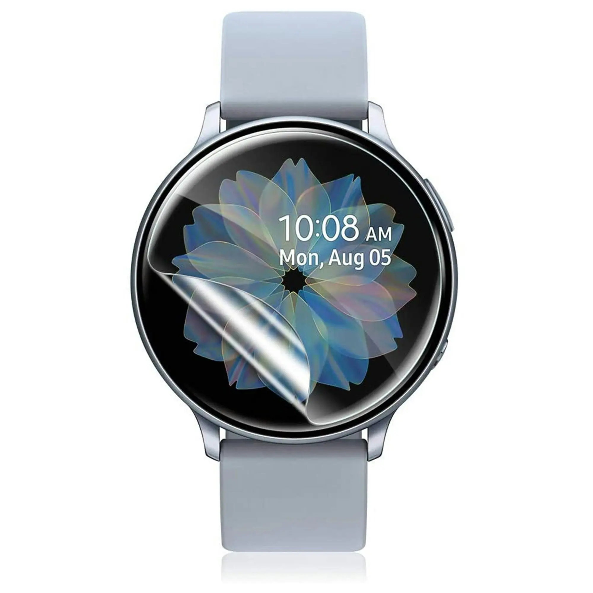 [3 Pack] MEZON Samsung Galaxy Watch4 (44 mm) Ultra Clear TPU Film Screen Protectors Shock Absorption (Watch 4 44mm, Clear)