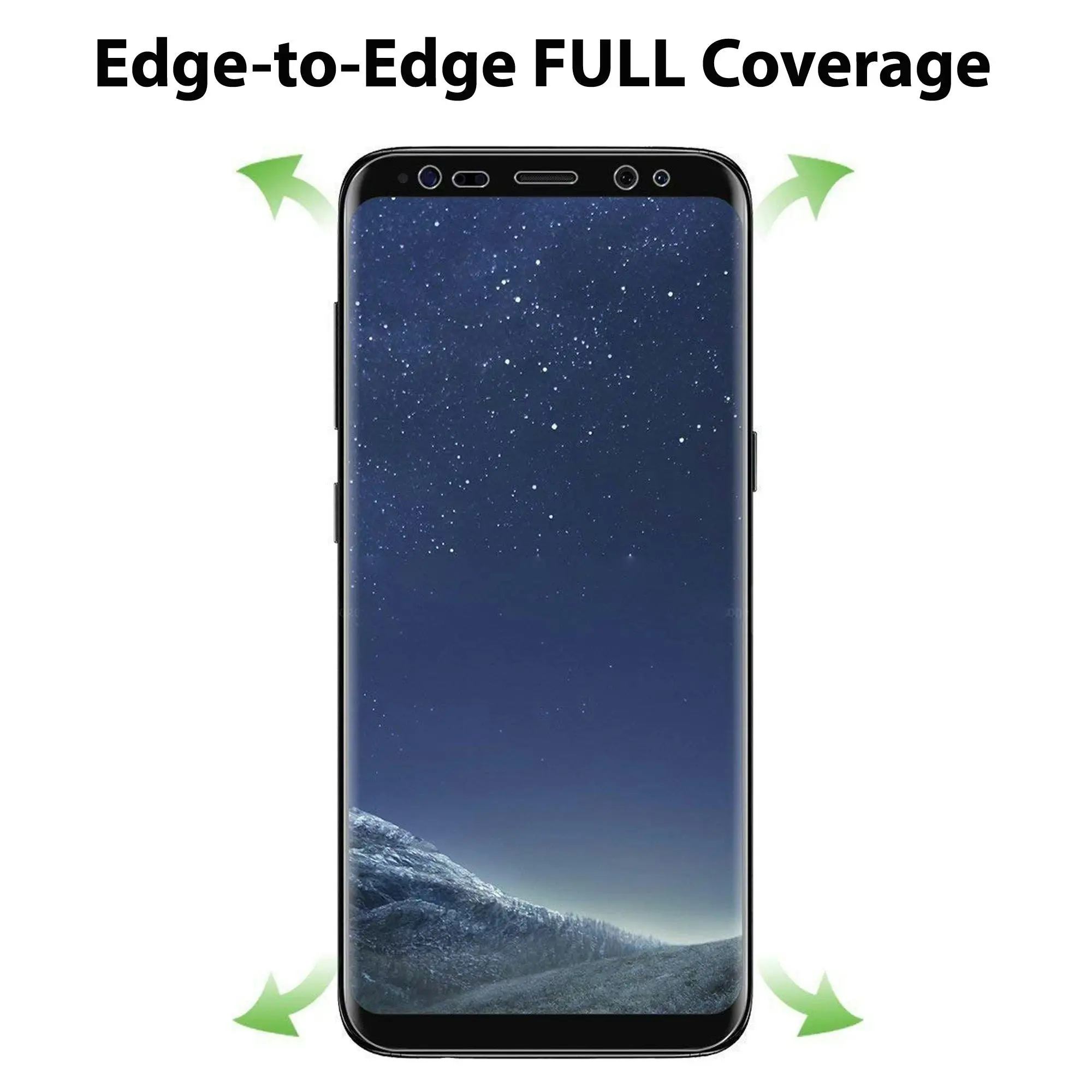 [3 Pack] MEZON Samsung Galaxy S8 Ultra Clear Edge-to-Edge Full Coverage Hydrogel Screen Protector Case Friendly Film