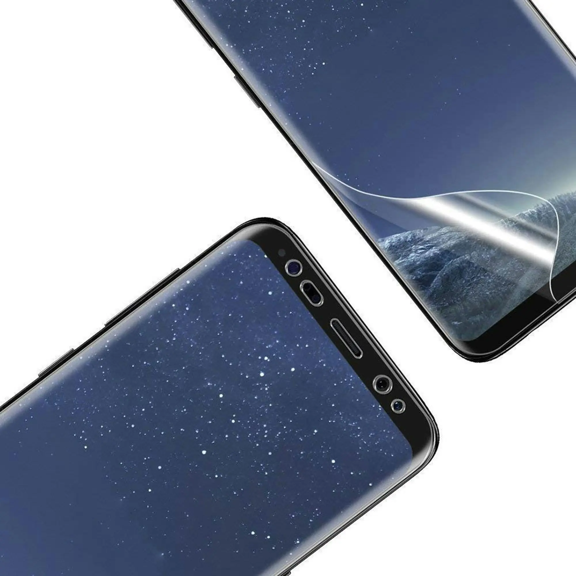 [3 Pack] MEZON Samsung Galaxy S8 Ultra Clear Edge-to-Edge Full Coverage Hydrogel Screen Protector Case Friendly Film