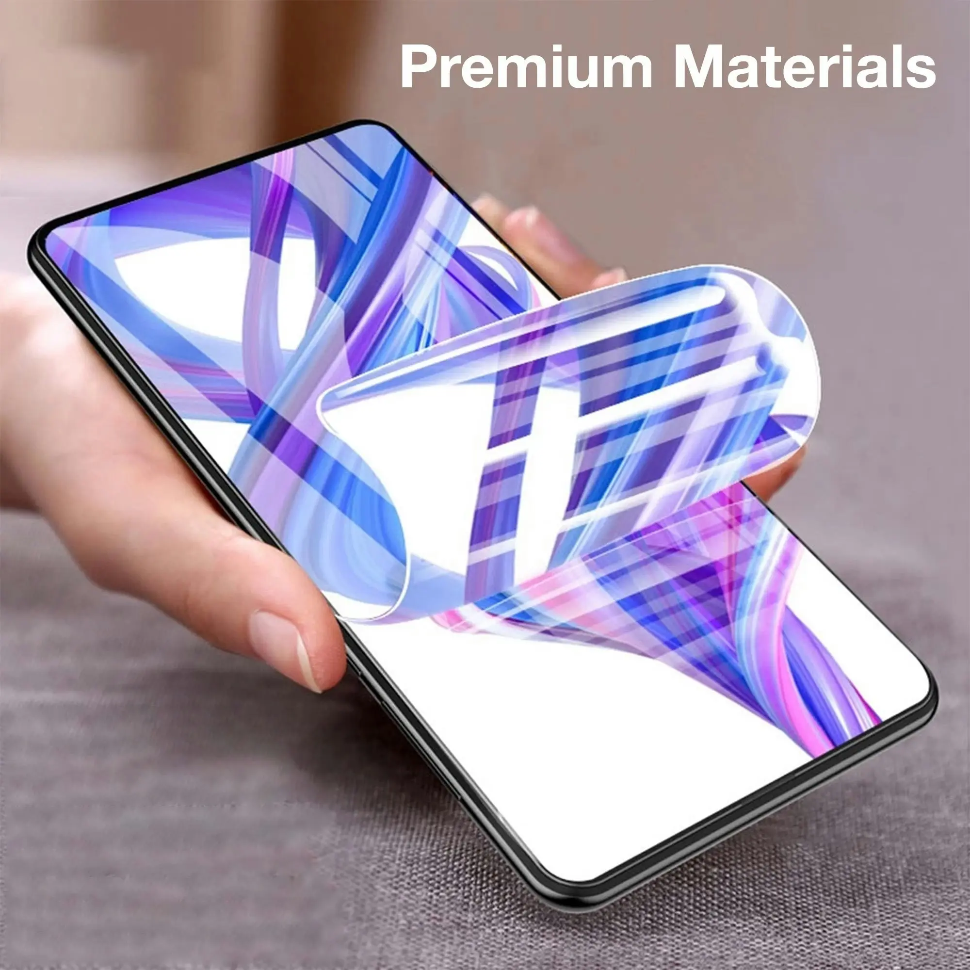 [3 Pack] MEZON Samsung Galaxy Note 9 Ultra Clear Edge-to-Edge Full Coverage Hydrogel Screen Protector Case Friendly Film