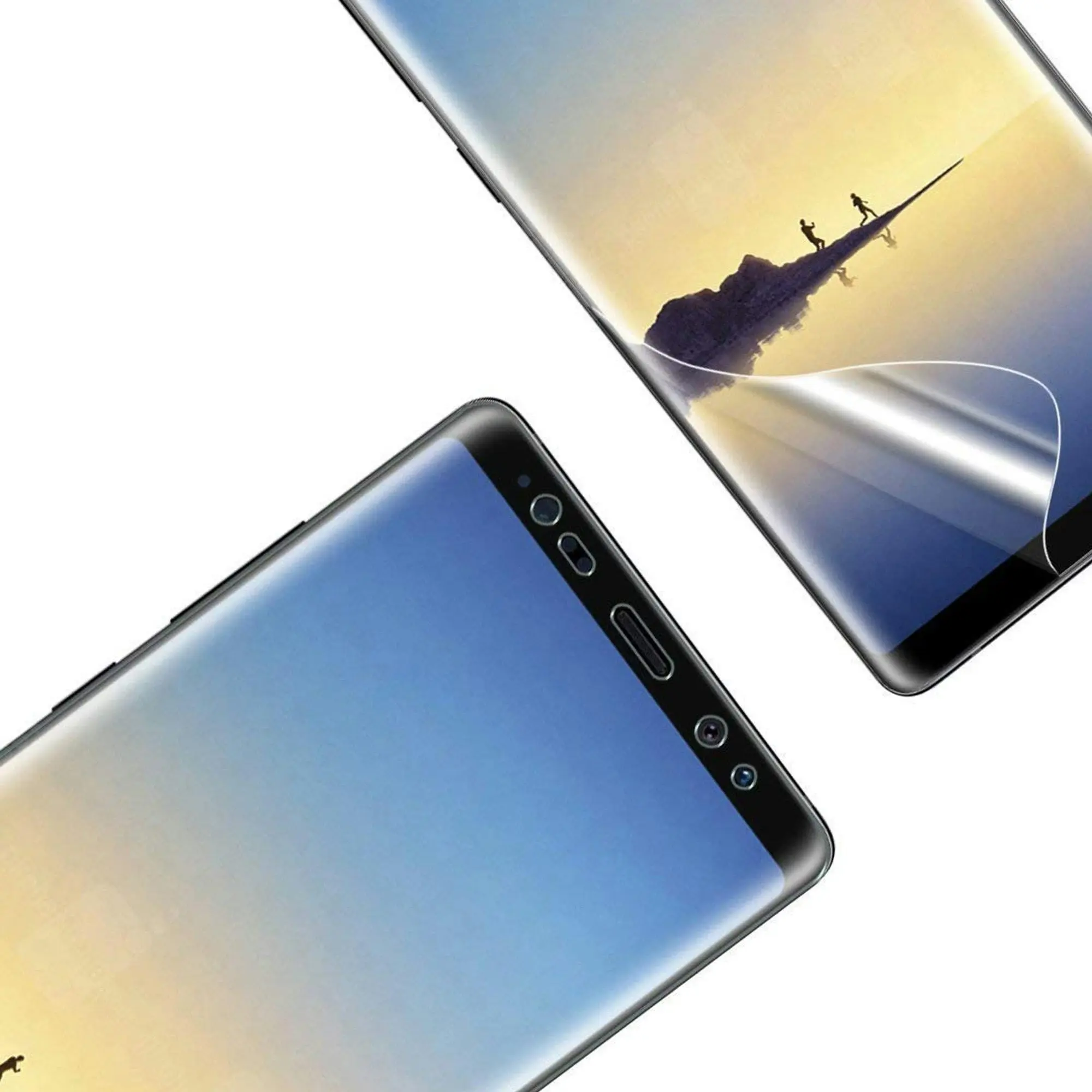 [3 Pack] MEZON Samsung Galaxy Note 9 Ultra Clear Edge-to-Edge Full Coverage Hydrogel Screen Protector Case Friendly Film