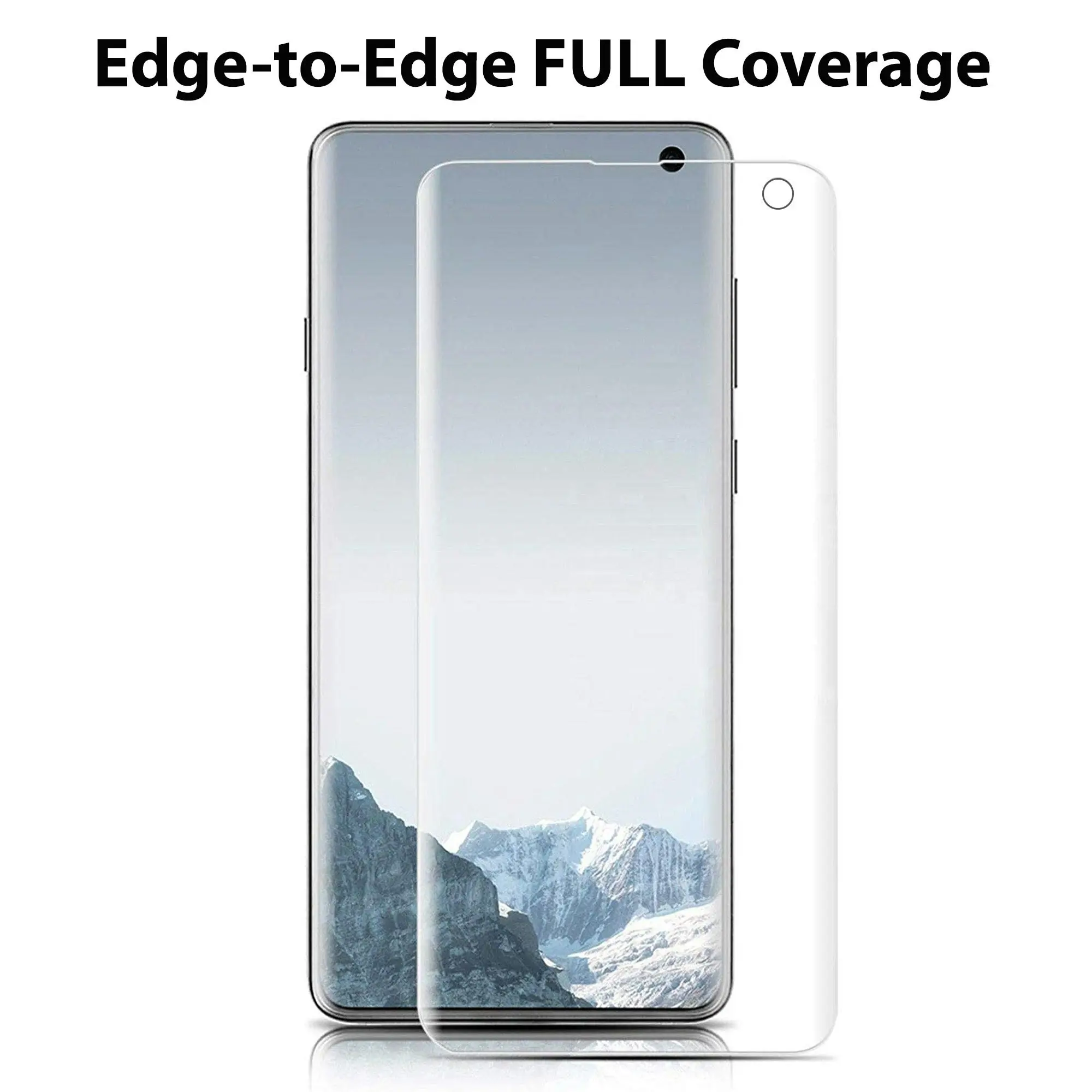 [3 Pack] MEZON Samsung Galaxy S10 Ultra Clear Edge-to-Edge Full Coverage Hydrogel Screen Protector Film