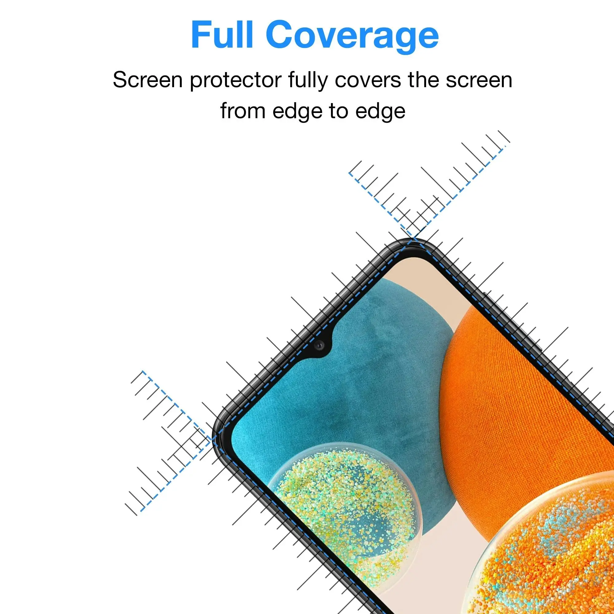 [3 Pack] MEZON Samsung Galaxy A23 5G Premium Hydrogel Clear Edge-to-Edge Full Coverage Screen Protector Fingerprint Sensor Film