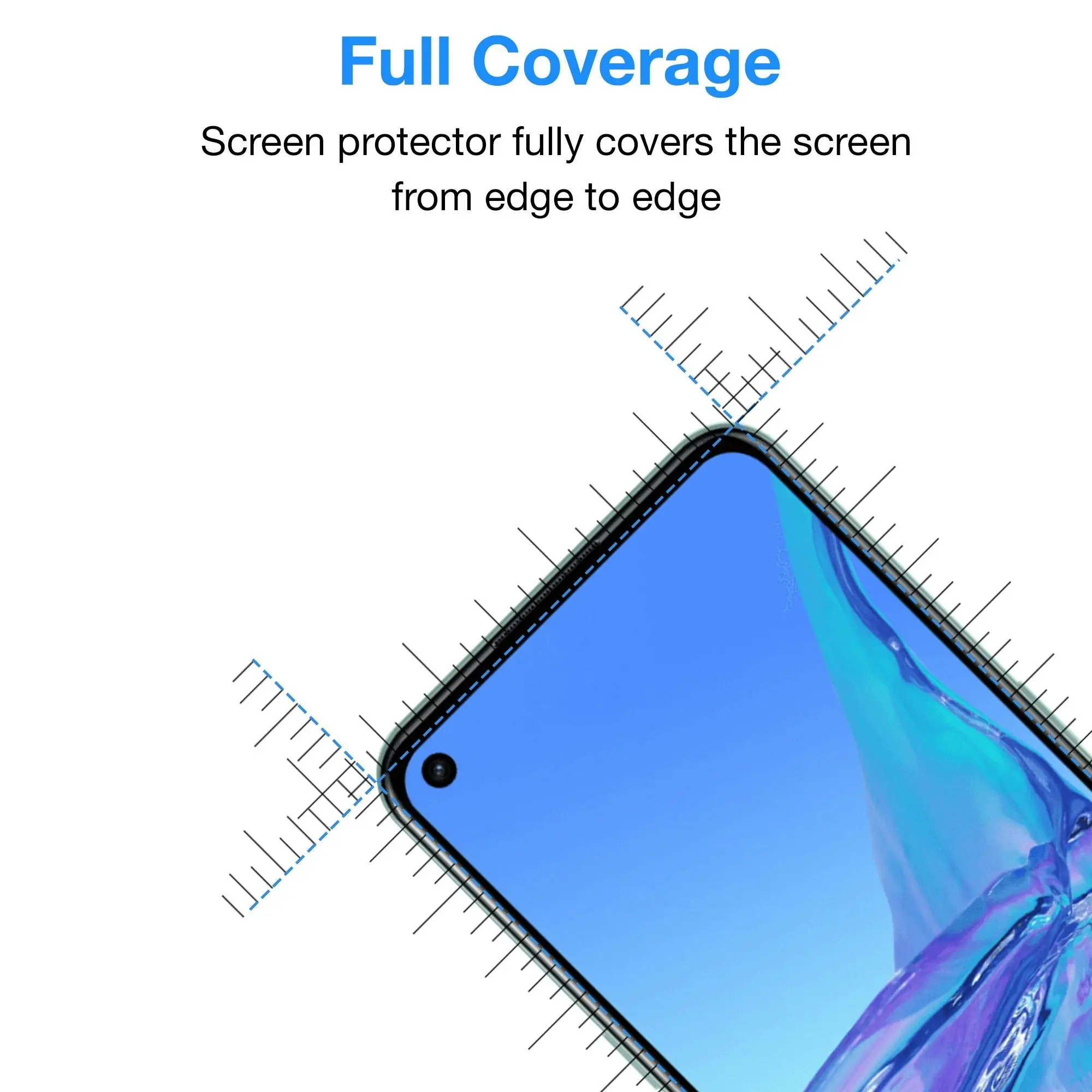 [3 Pack] MEZON OPPO A53 Premium Hydrogel Clear Edge-to-Edge Full Coverage Screen Protector Film