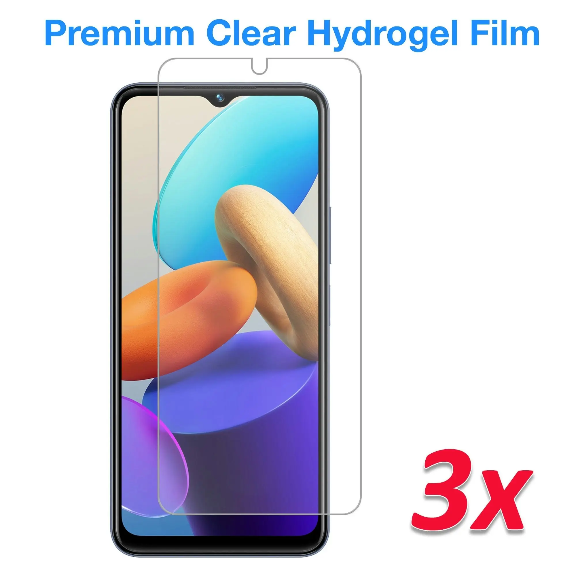 [3 Pack] MEZON Vivo Y01 Premium Hydrogel Clear Edge-to-Edge Full Coverage Screen Protector Film