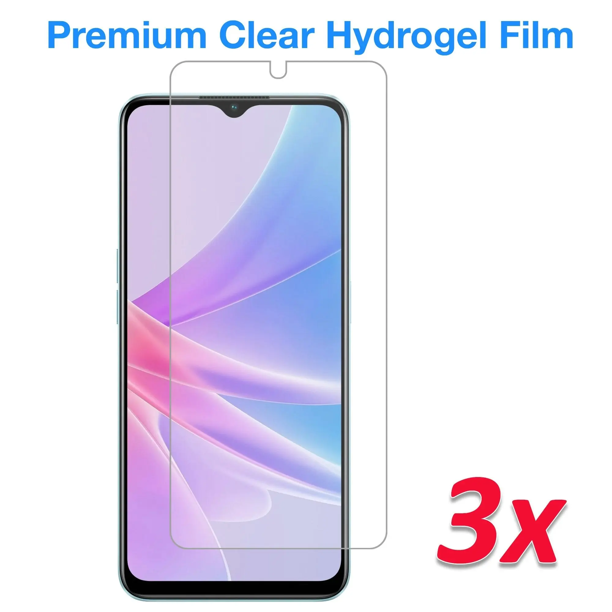 [3 Pack] MEZON OPPO A78 5G Premium Hydrogel Clear Edge-to-Edge Full Coverage Screen Protector Film