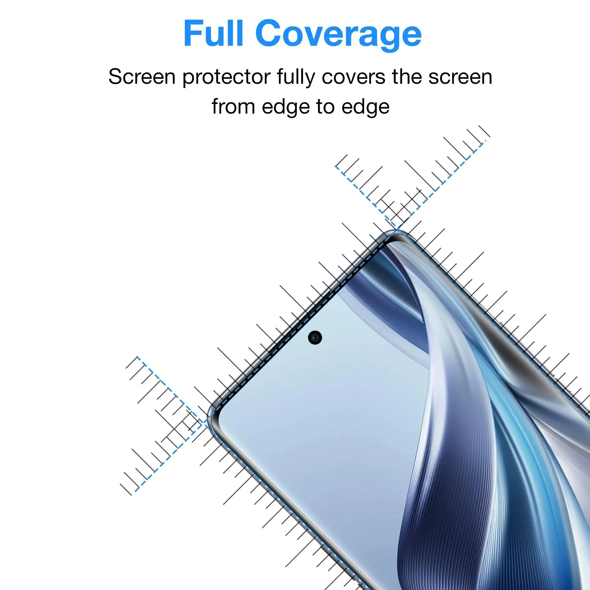 [3 Pack] MEZON OPPO Reno10 5G Premium Hydrogel Clear Edge-to-Edge Full Coverage Screen Protector Film