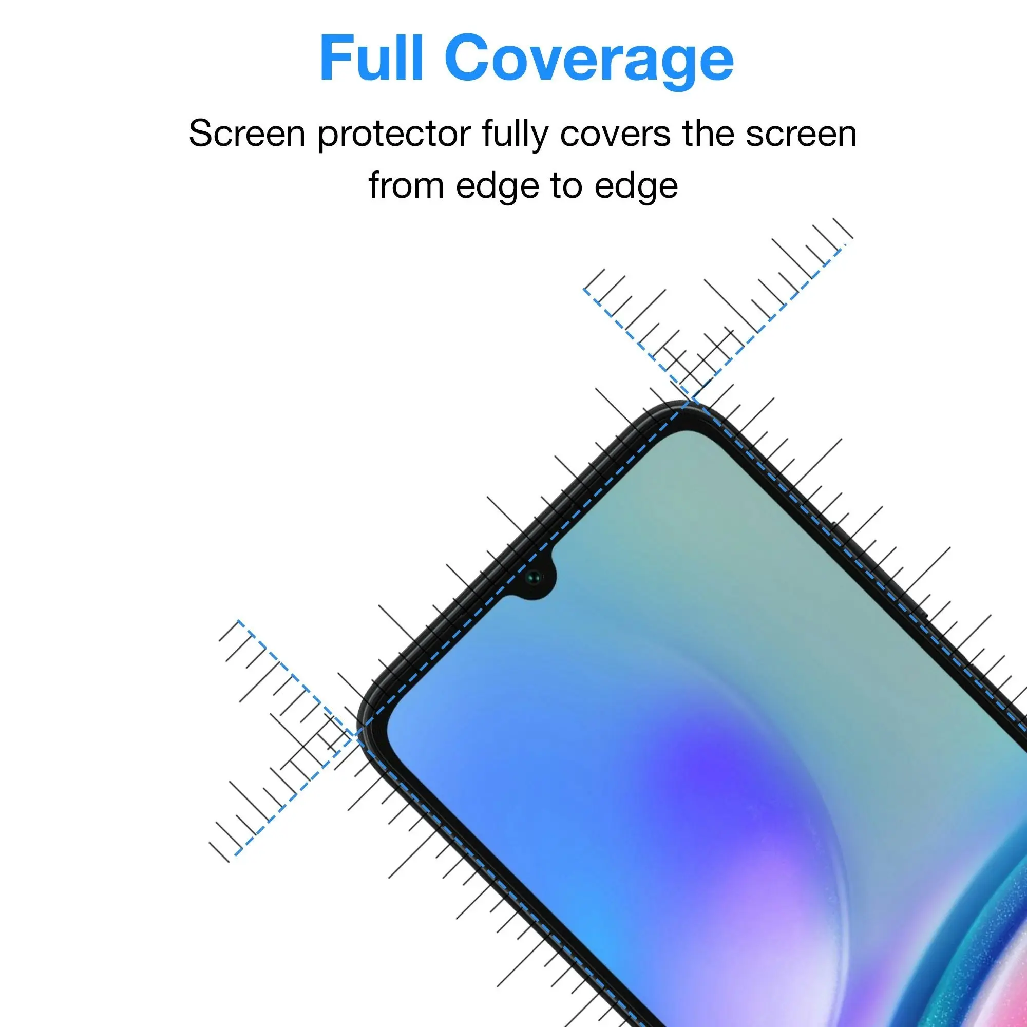 [3 Pack] MEZON Samsung Galaxy A05s Premium Hydrogel Clear Edge-to-Edge Full Coverage Screen Protector Fingerprint Sensor Film