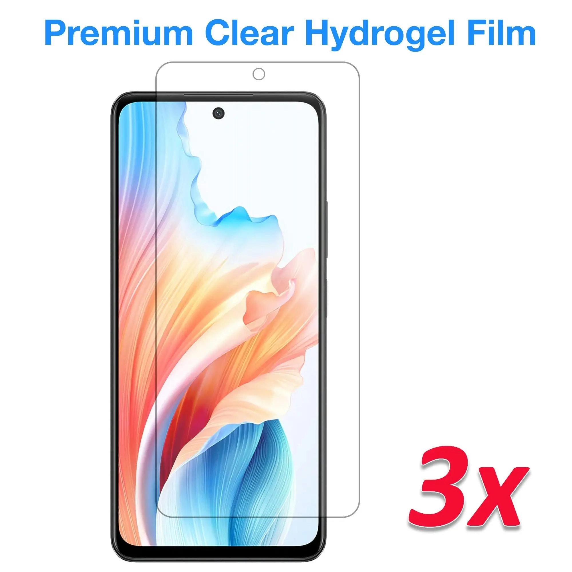 [3 Pack] MEZON OPPO A79 5G Premium Hydrogel Clear Edge-to-Edge Full Coverage Screen Protector Film