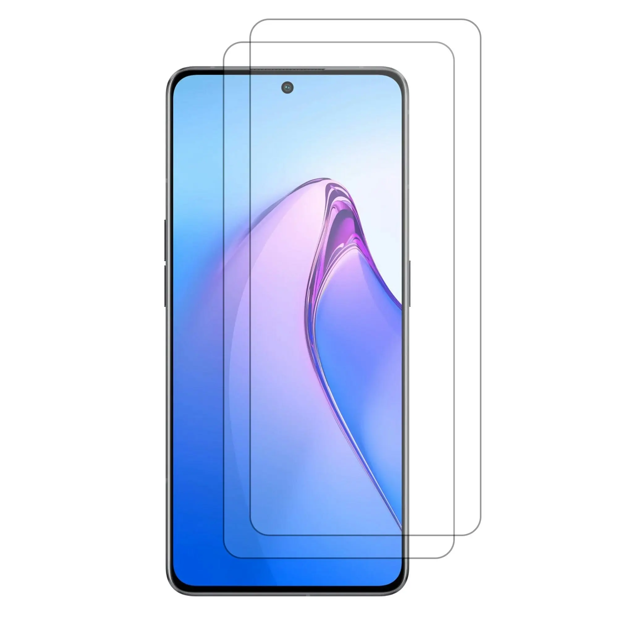 [2 Pack] MEZON Tempered Glass for OPPO Reno8 Pro 5G Crystal Clear Premium 9H HD Case Friendly Screen Protector