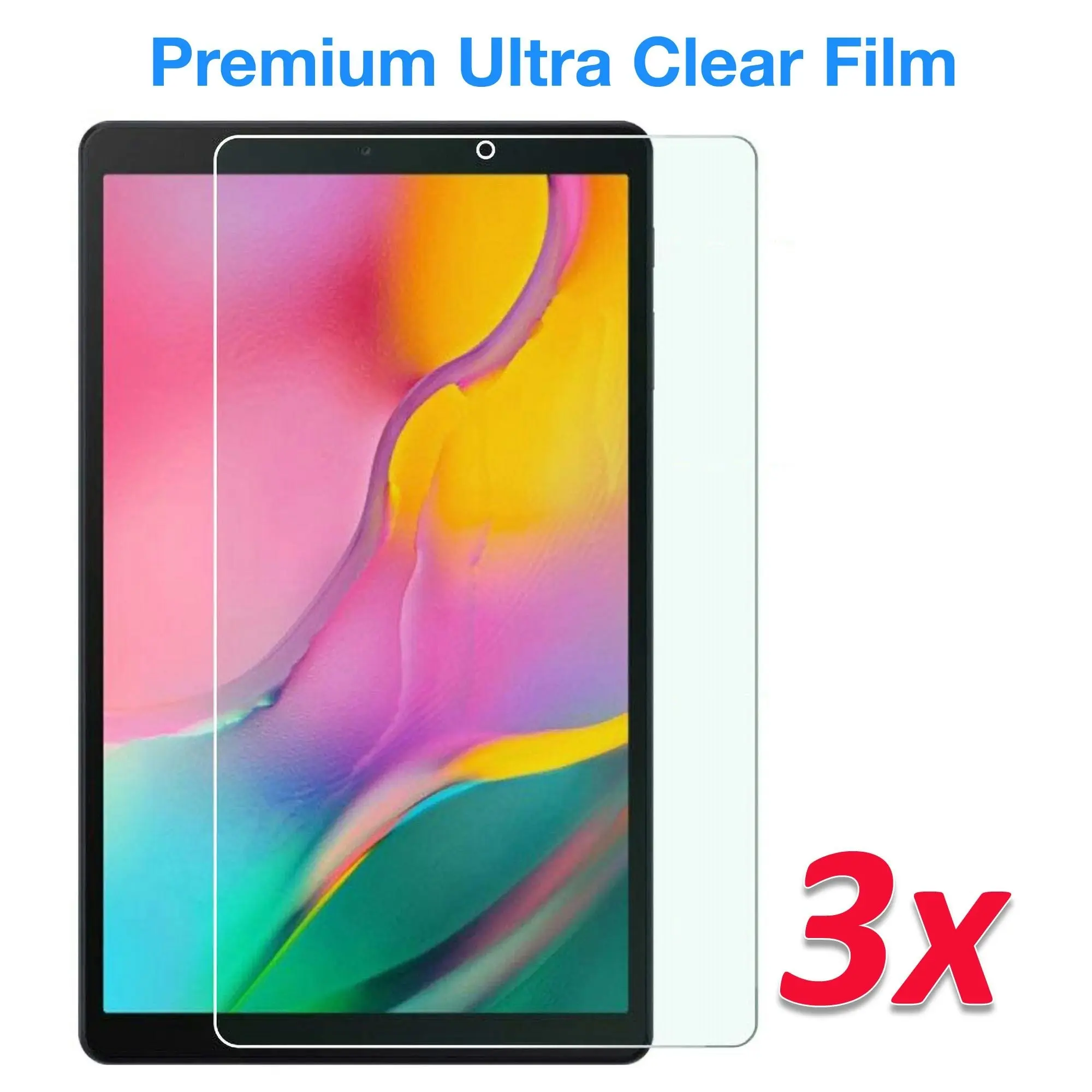 [3 Pack] MEZON Samsung Galaxy Tab A 10.1" 2019 Ultra Clear Film Screen Protector (SM-T510, T515, Clear)