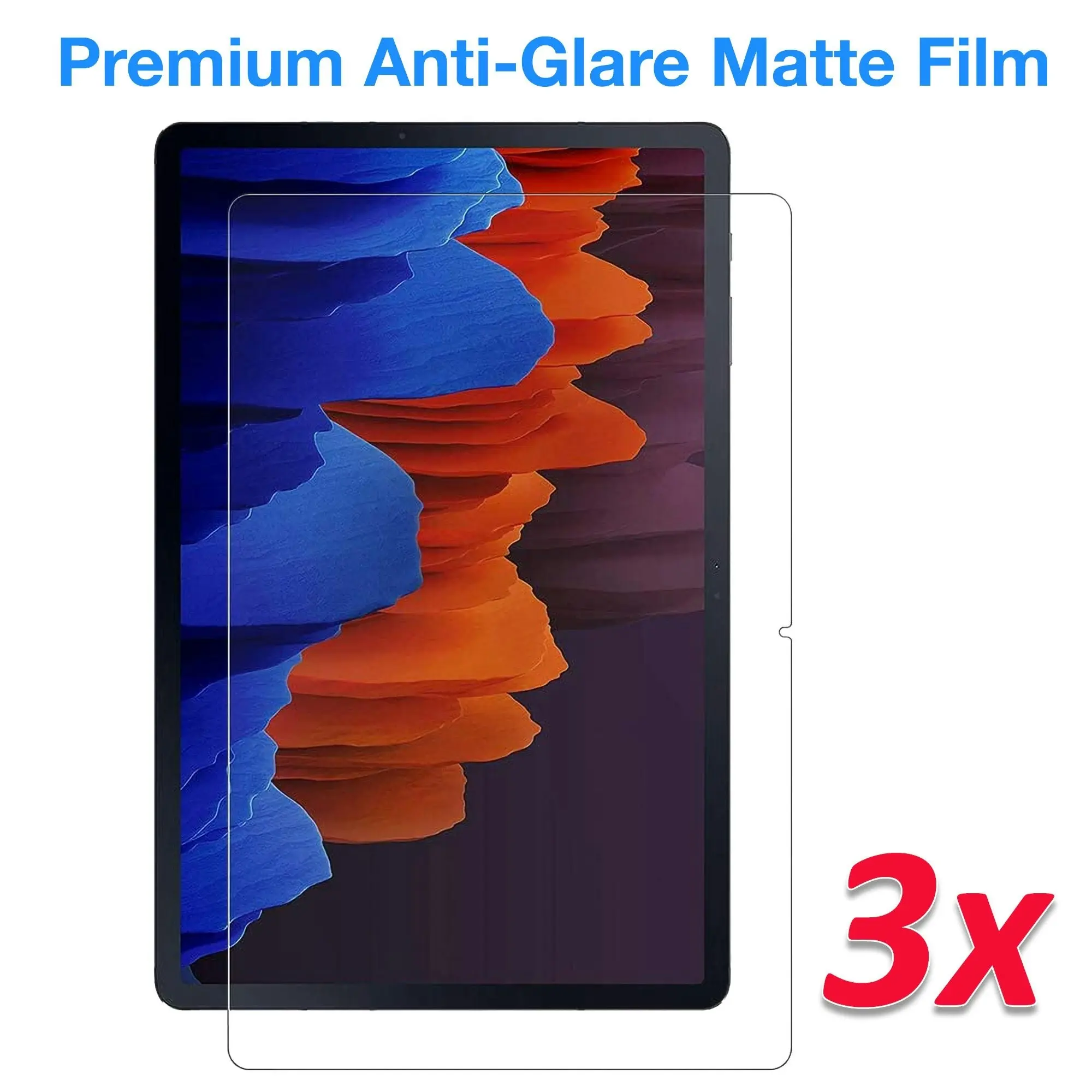 [3 Pack] MEZON Samsung Galaxy Tab S7 11" Anti-Glare Matte Film Screen Protector (SM-T870, T875, Matte)