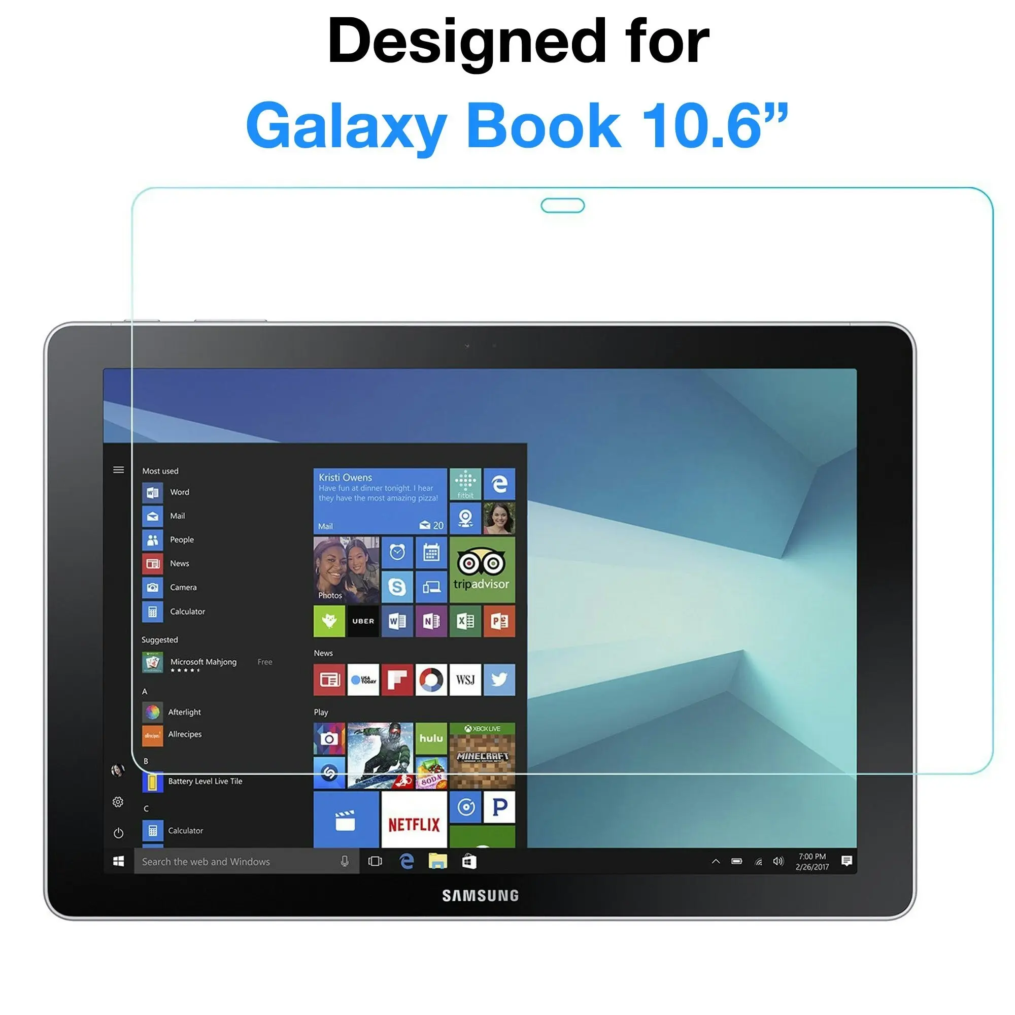 [3 Pack] MEZON Samsung Galaxy Book 10.6" Ultra Clear Film Screen Protector (Book 10.6", Clear)