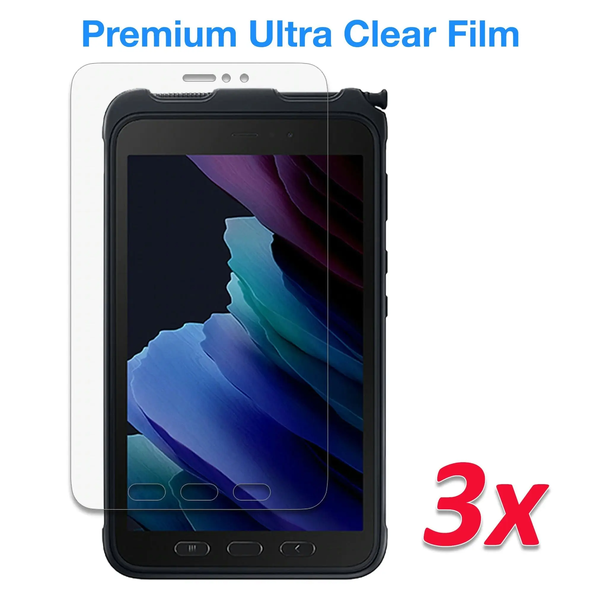 [3 Pack] MEZON Samsung Galaxy Tab Active3 8.0" Ultra Clear Film Screen Protector (SM-T575, Clear)